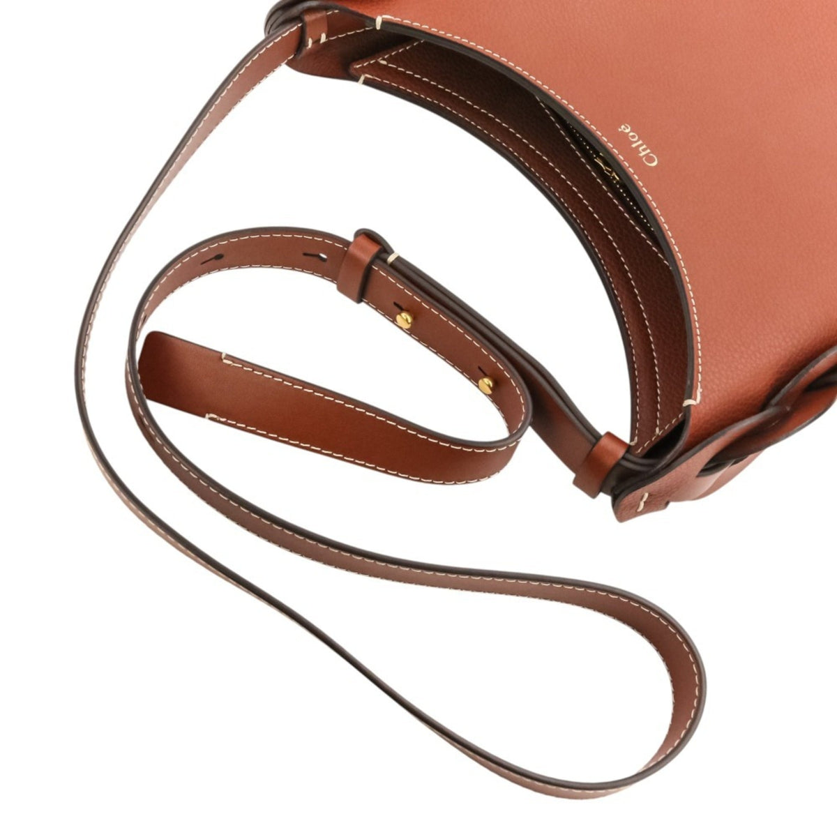 Chloé Brown Leather Handbag Shoulder Bag (Pre-Owned)