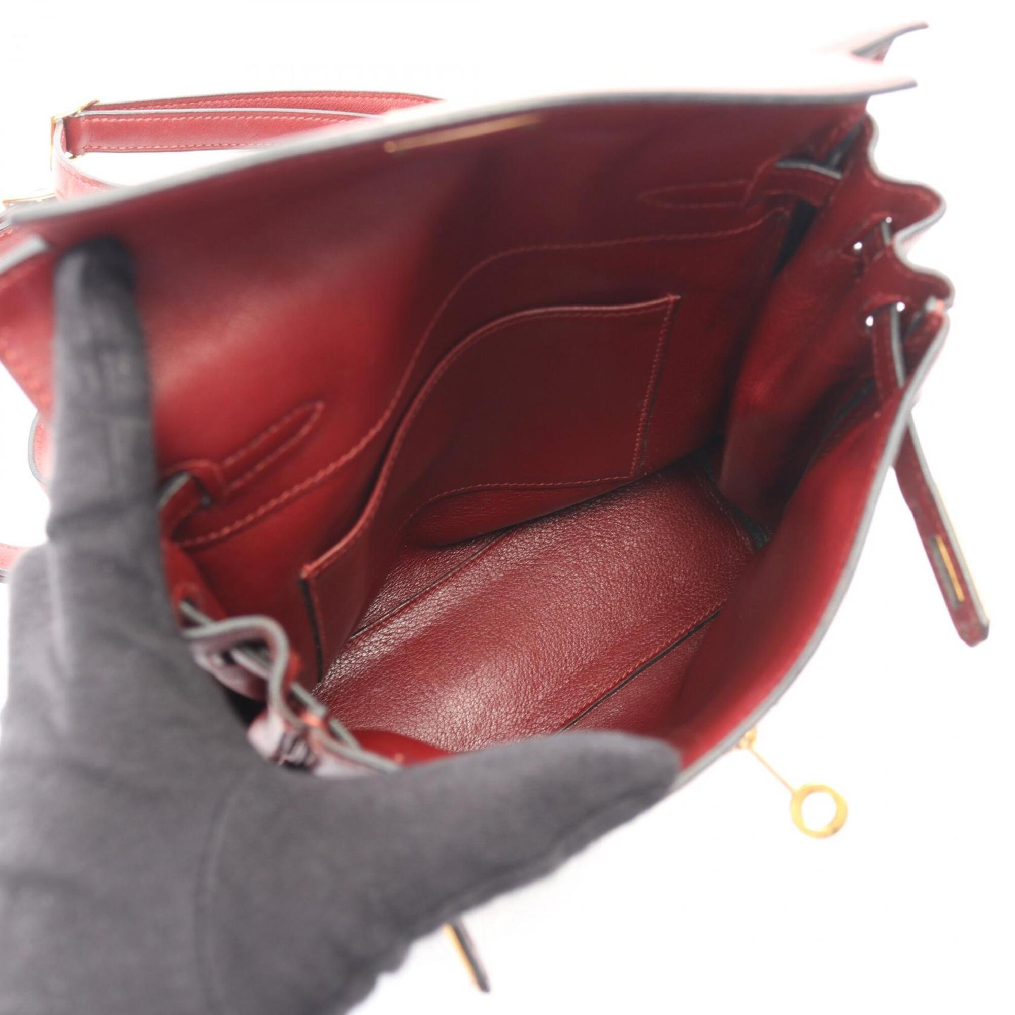 Hermes Bordeaux Gulliver Leather Backpack (Pre-Owned)