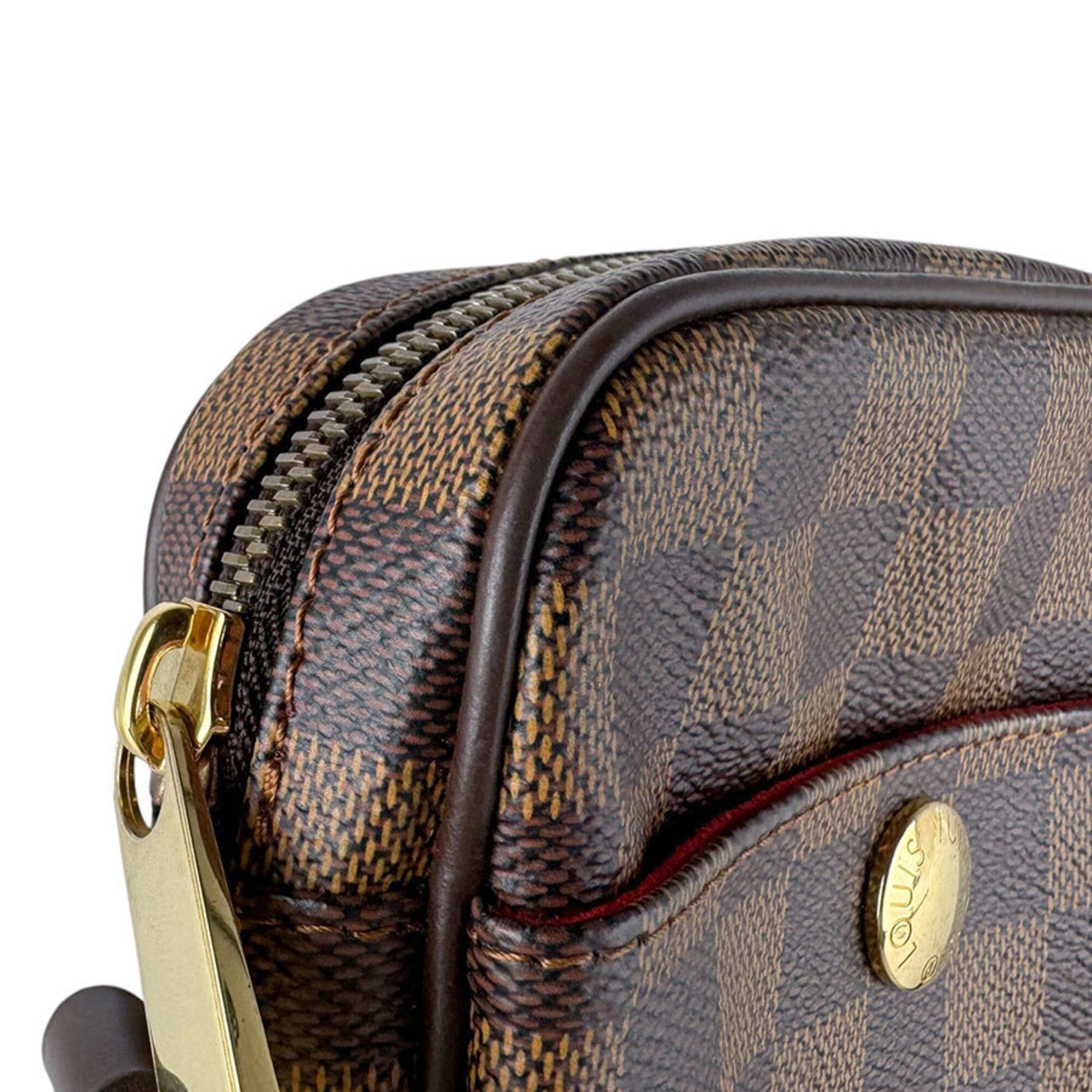Louis Vuitton Damier Canvas Ebene Damier Canvas Shoulder Bag (Pre-Owned)