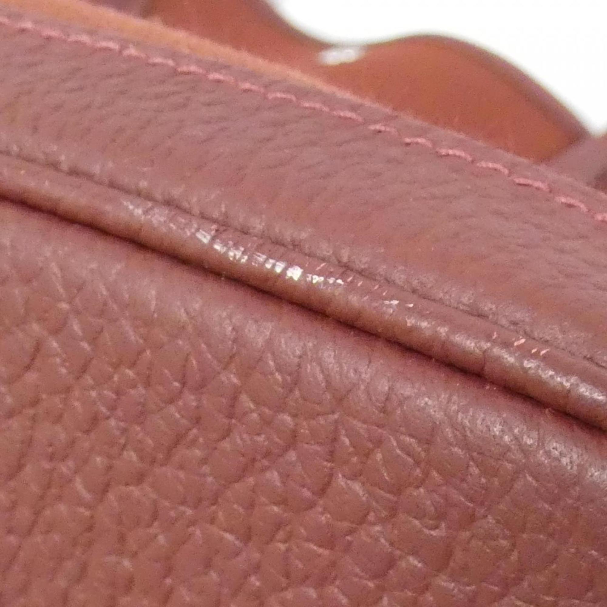 Hermes Rouge H Country Leather Handbag (Pre-Owned)