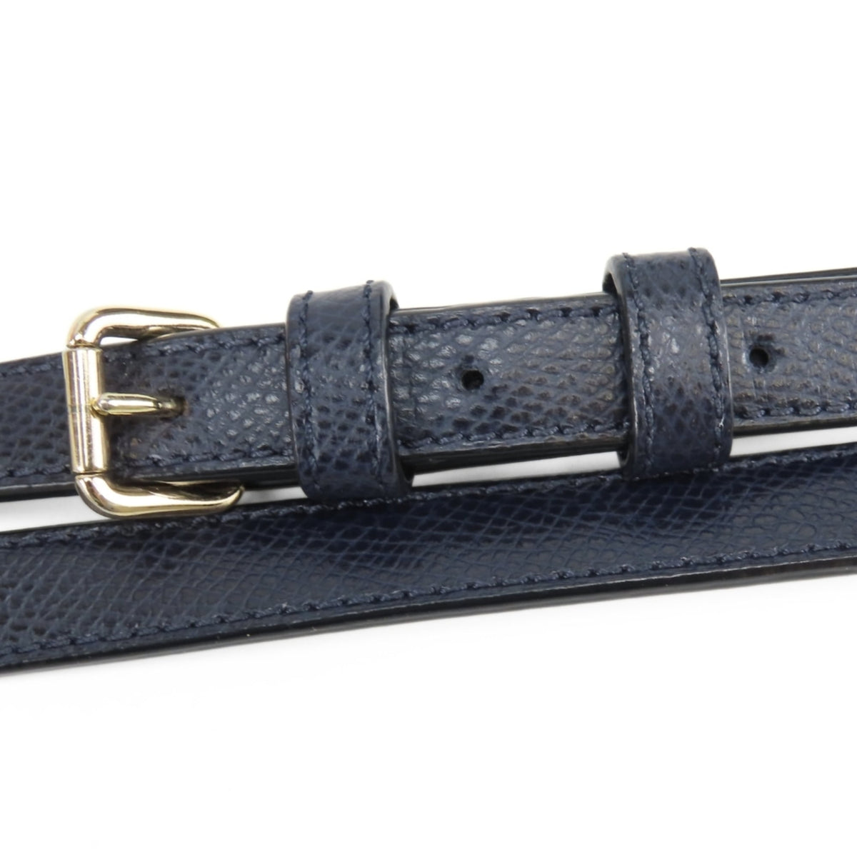 Coach Navy Leather Handbag (Pre-Owned)