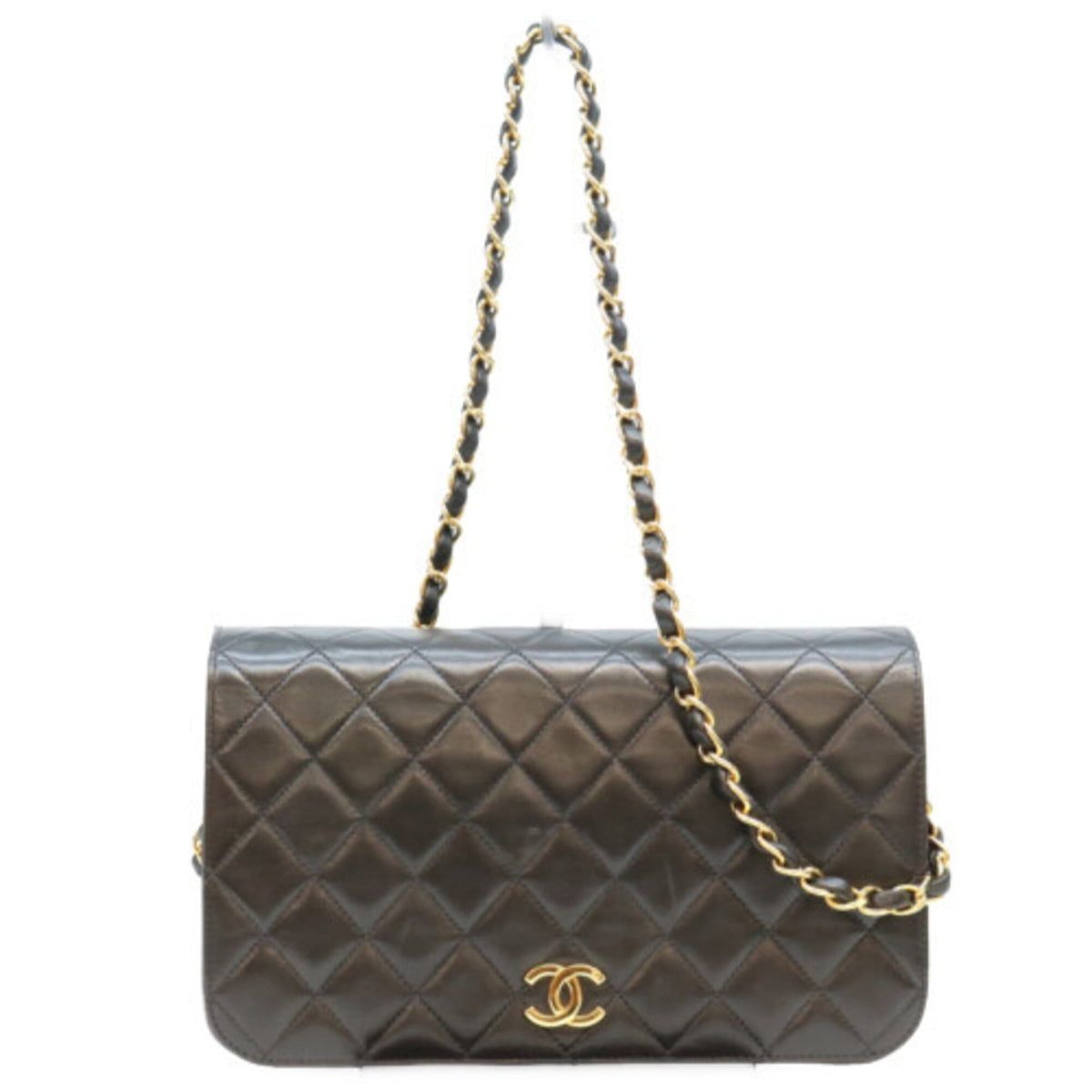 Chanel Black Leather Shoulder Bag (Pre-Owned)