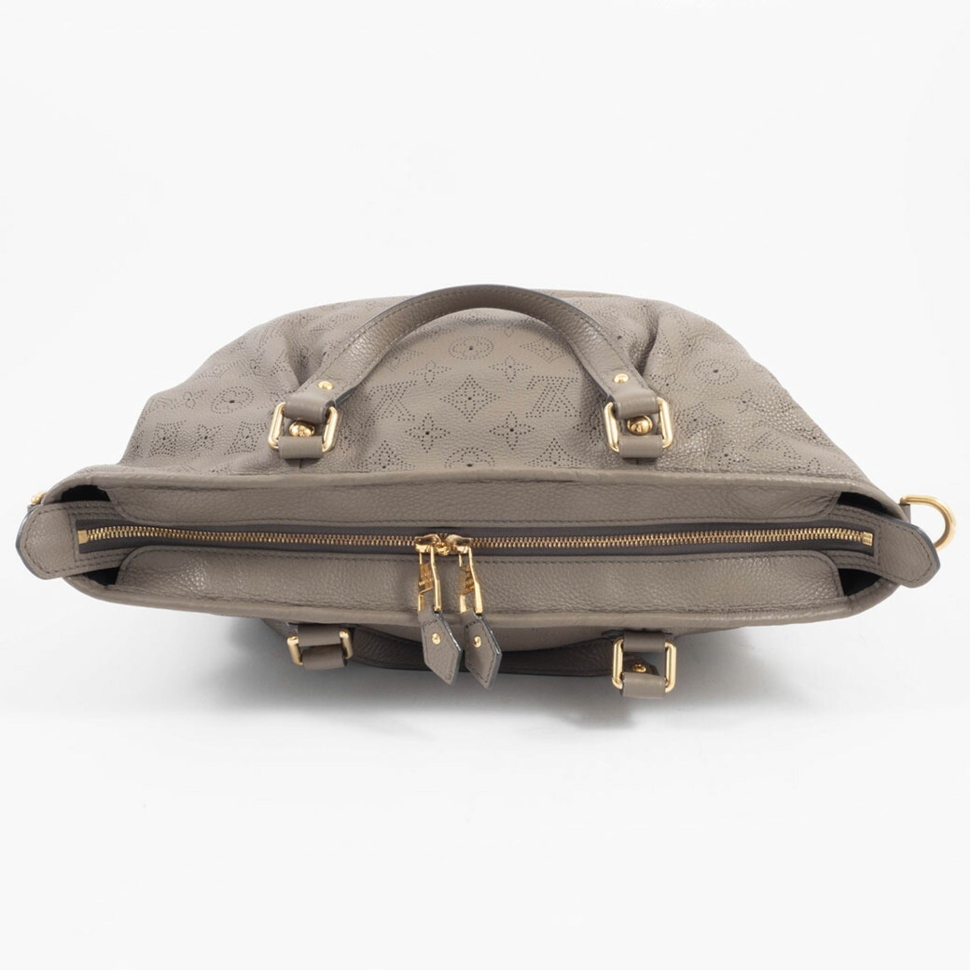 Louis Vuitton Mahina Beige Mahina Leather Shoulder Bag (Pre-Owned)