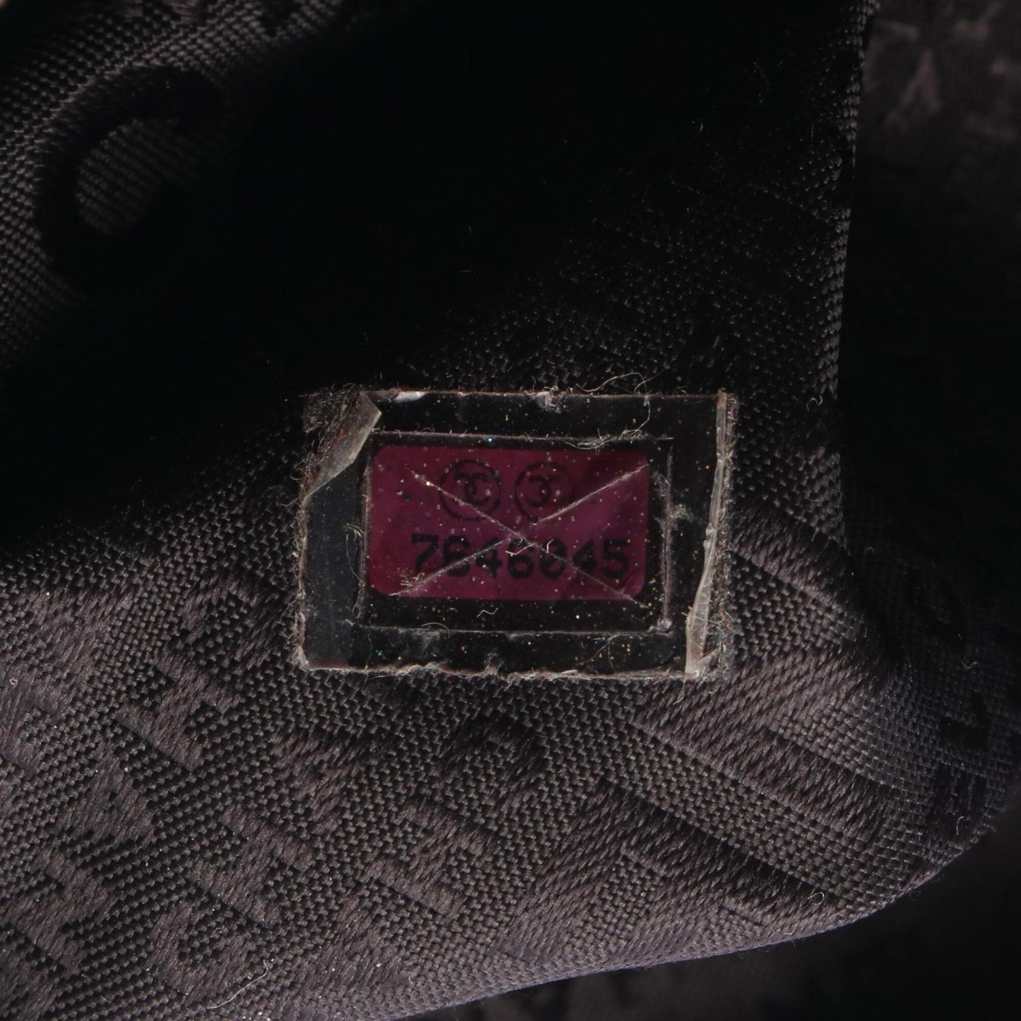 Chanel Black Leather Handbag Tote Bag (Pre-Owned)