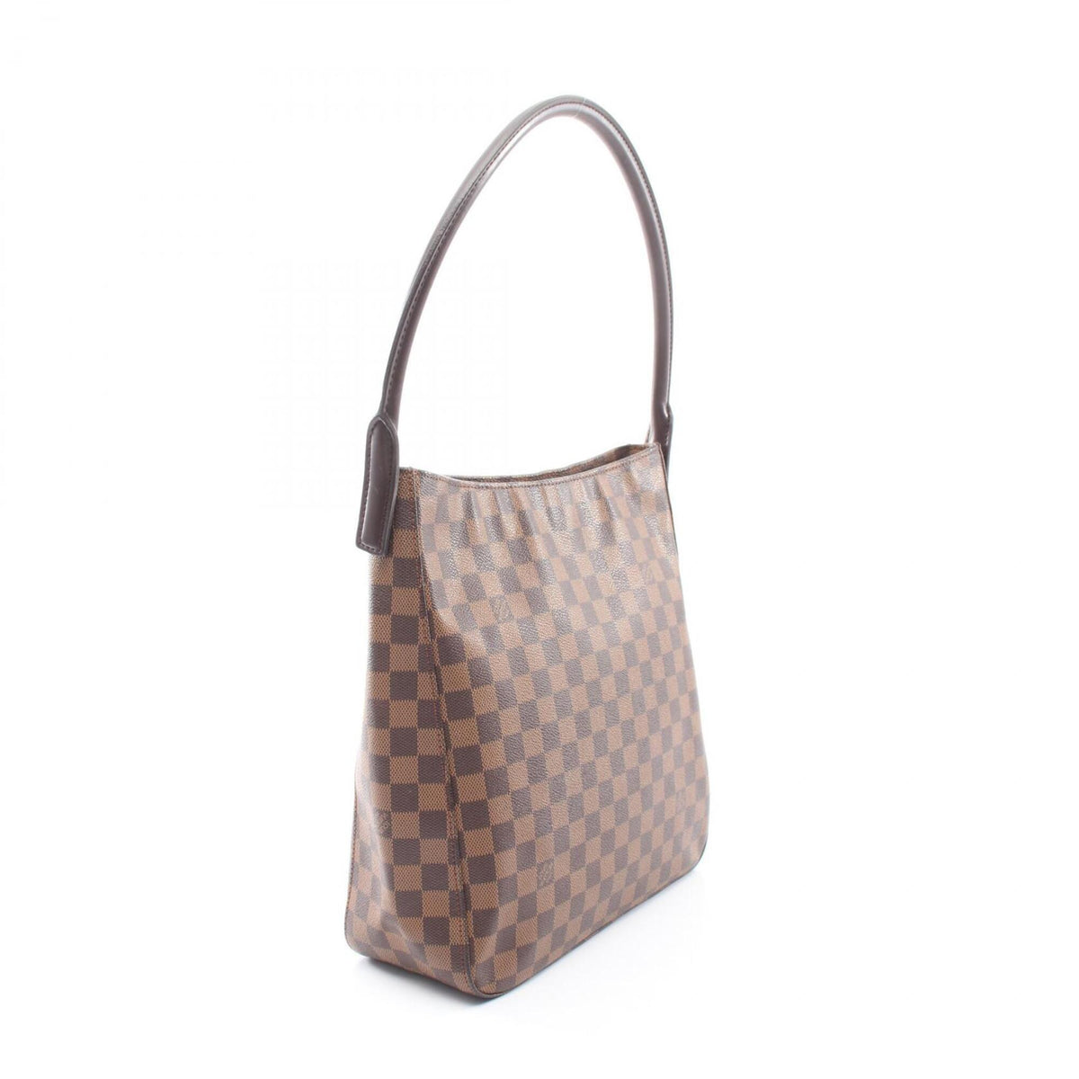 Louis Vuitton Damier Brown Coated Canvas Leather Handbag Shoulder Bag (Pre-Owned)