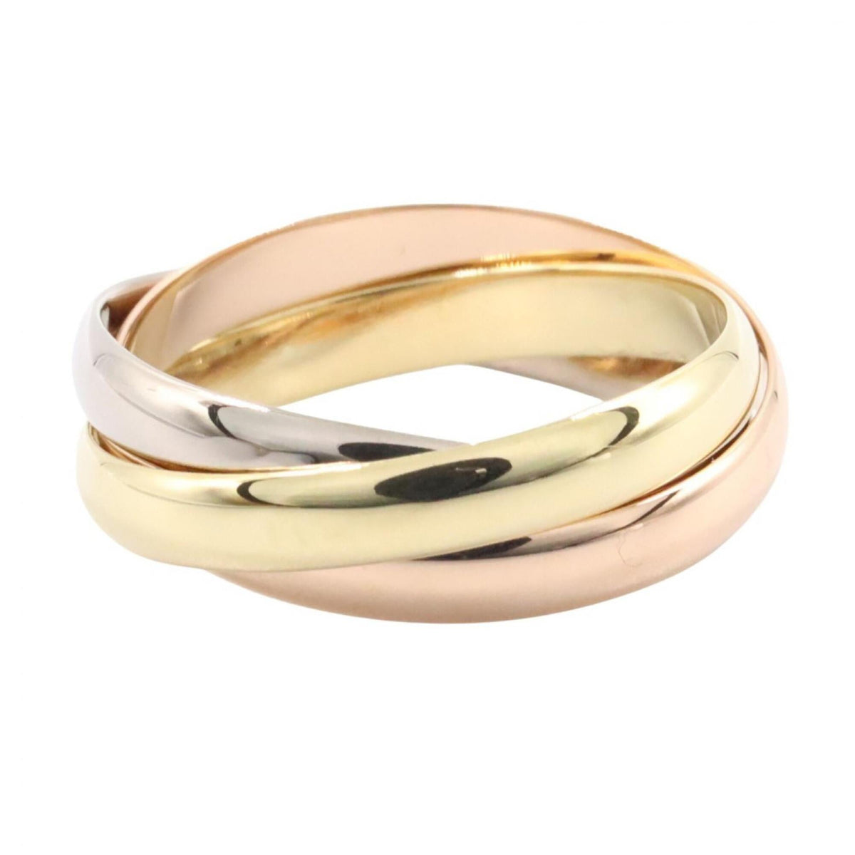 Cartier Pink Gold White Gold Yellow Gold Yellow Gold (18K) Pink Gold (18K) White Gold (18K) Band Ring (Pre-Owned)