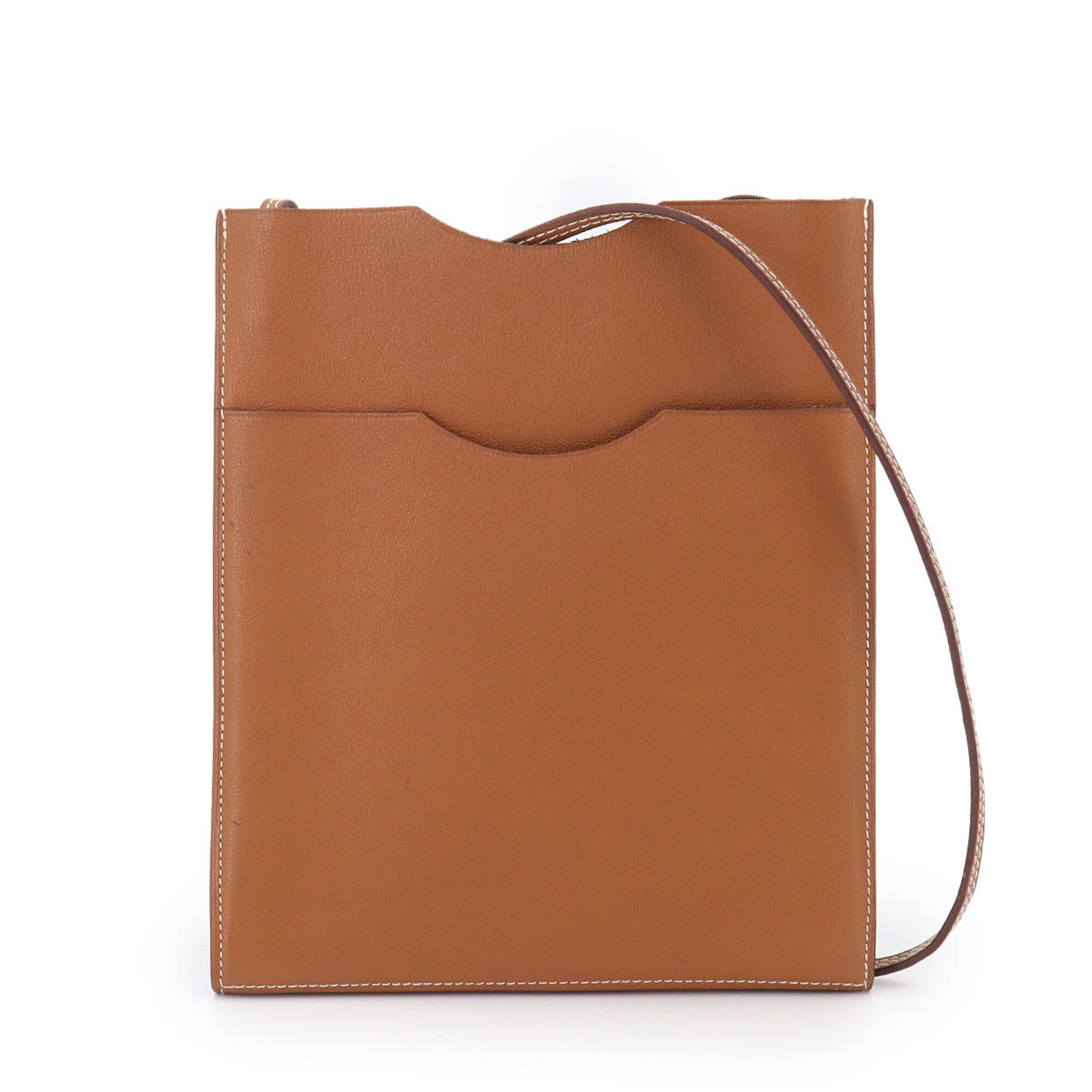 Hermes Onimaitou Gold Swift Leather Shoulder Bag (Pre-Owned)