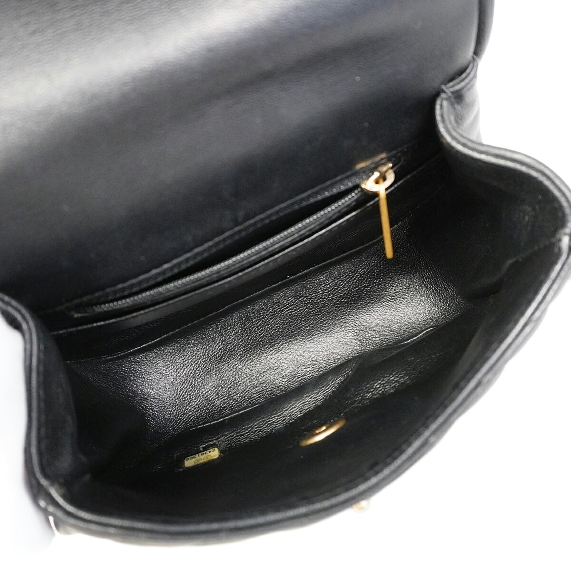 Chanel Black Leather Handbag (Pre-Owned)