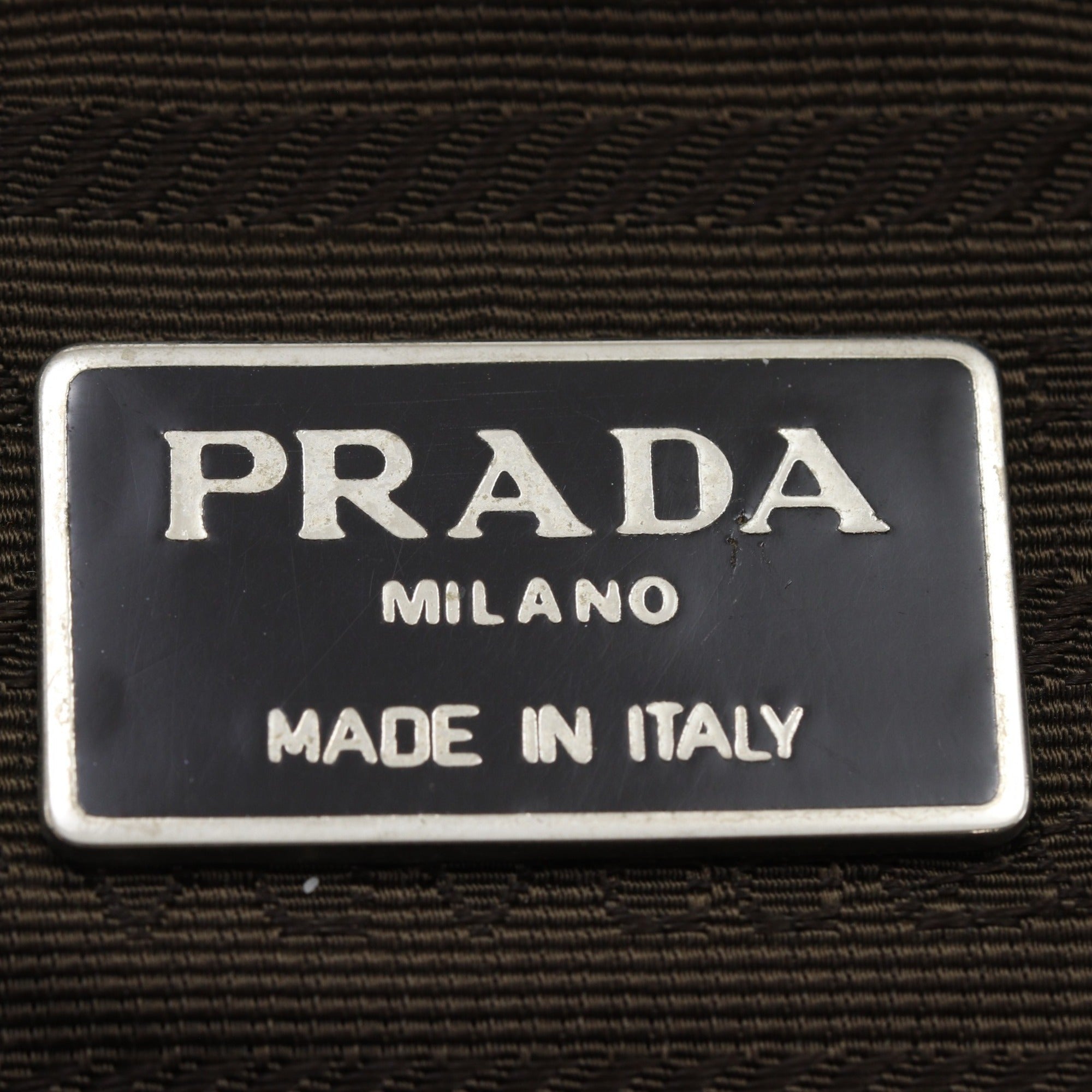 Prada Khaki Nylon Tote Bag (Pre-Owned)