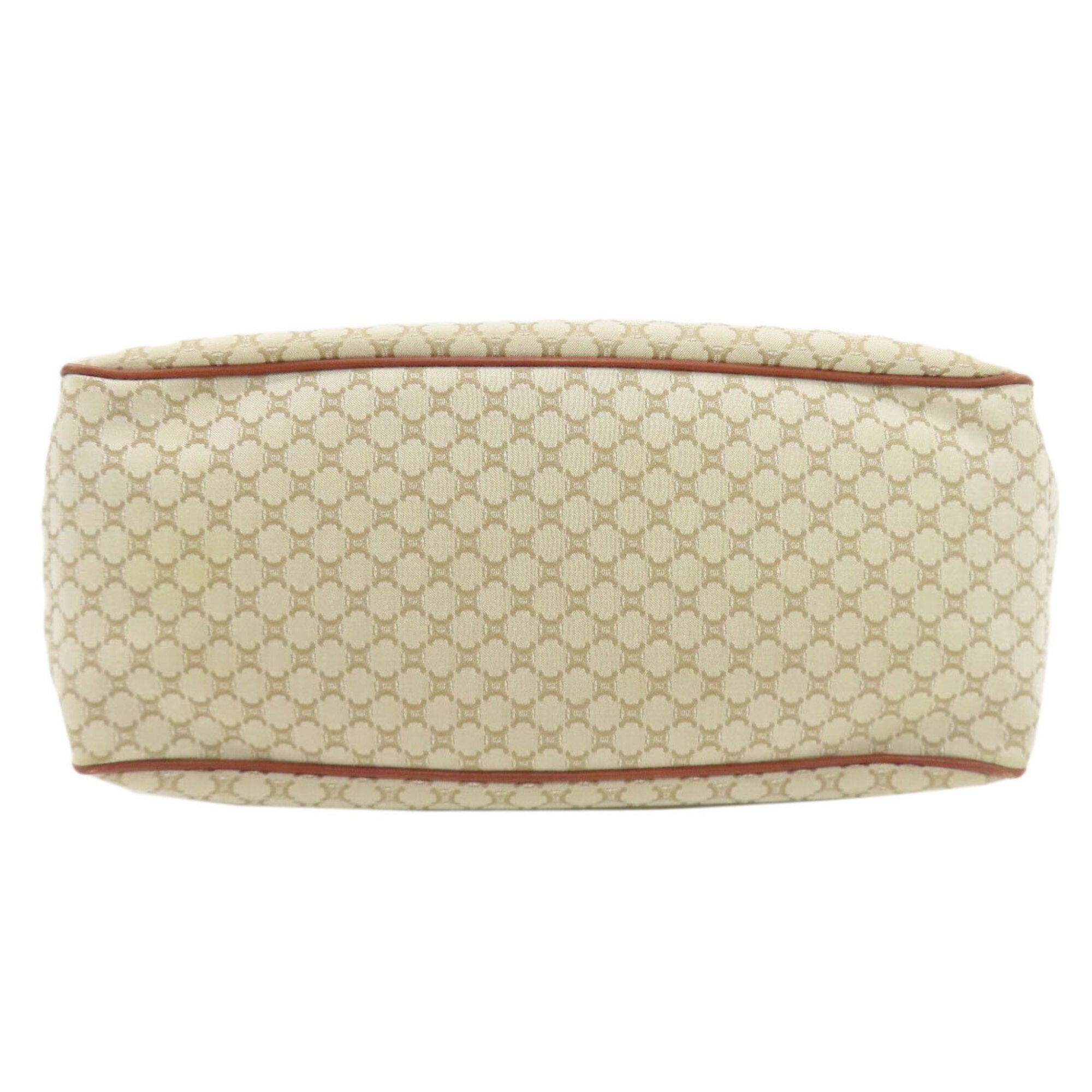 Celine Beige Brown Canvas Handbag (Pre-Owned)