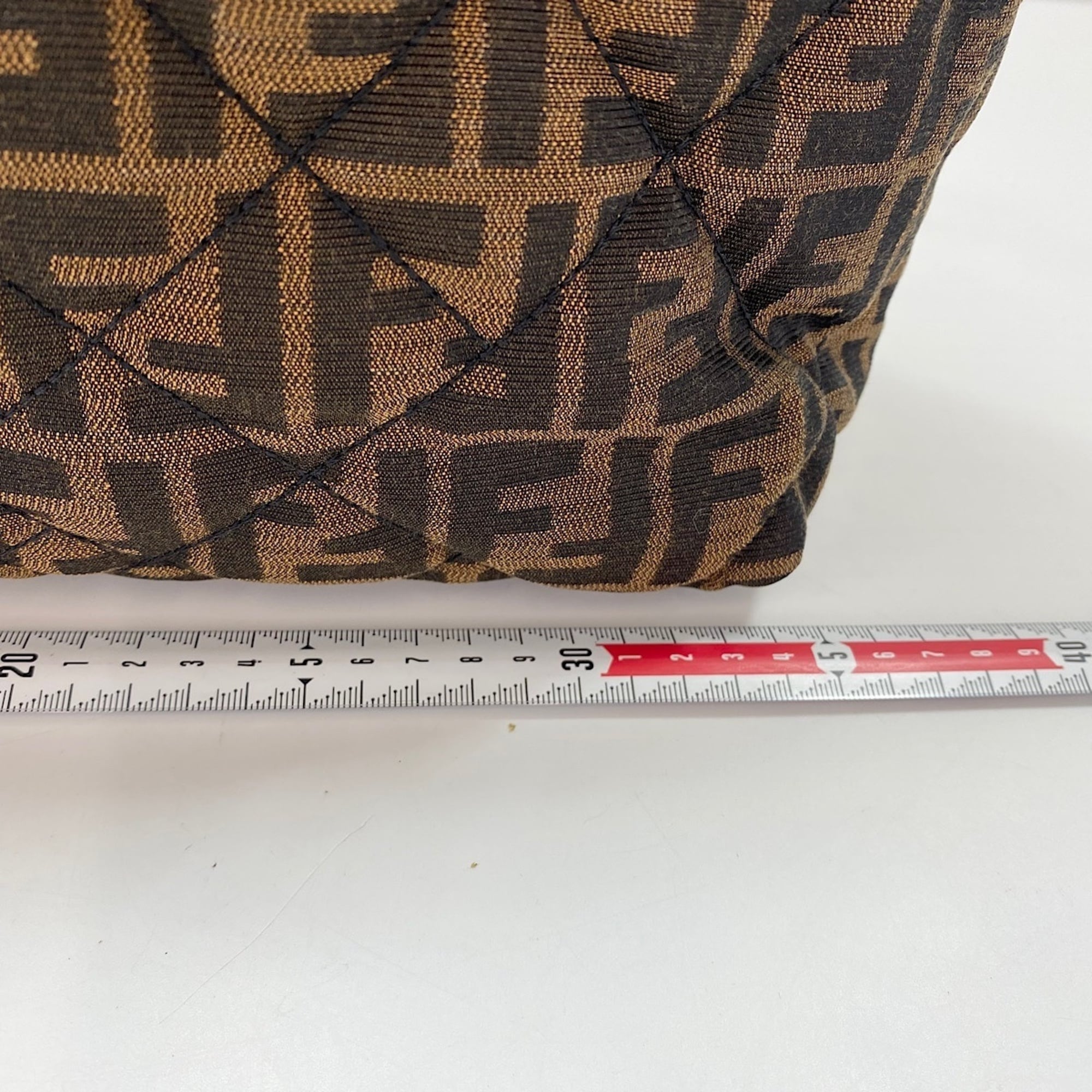 Fendi Zucca Brown Zucca Tote Bag (Pre-Owned)