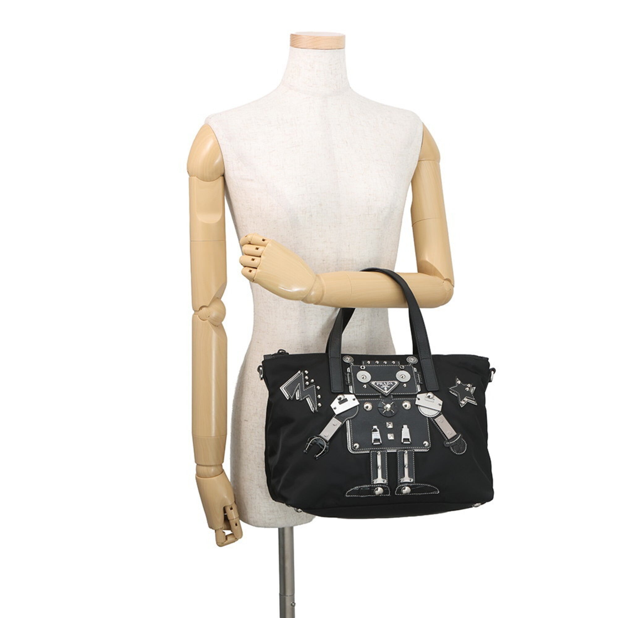 Prada Black Nylon Handbag (Pre-Owned)