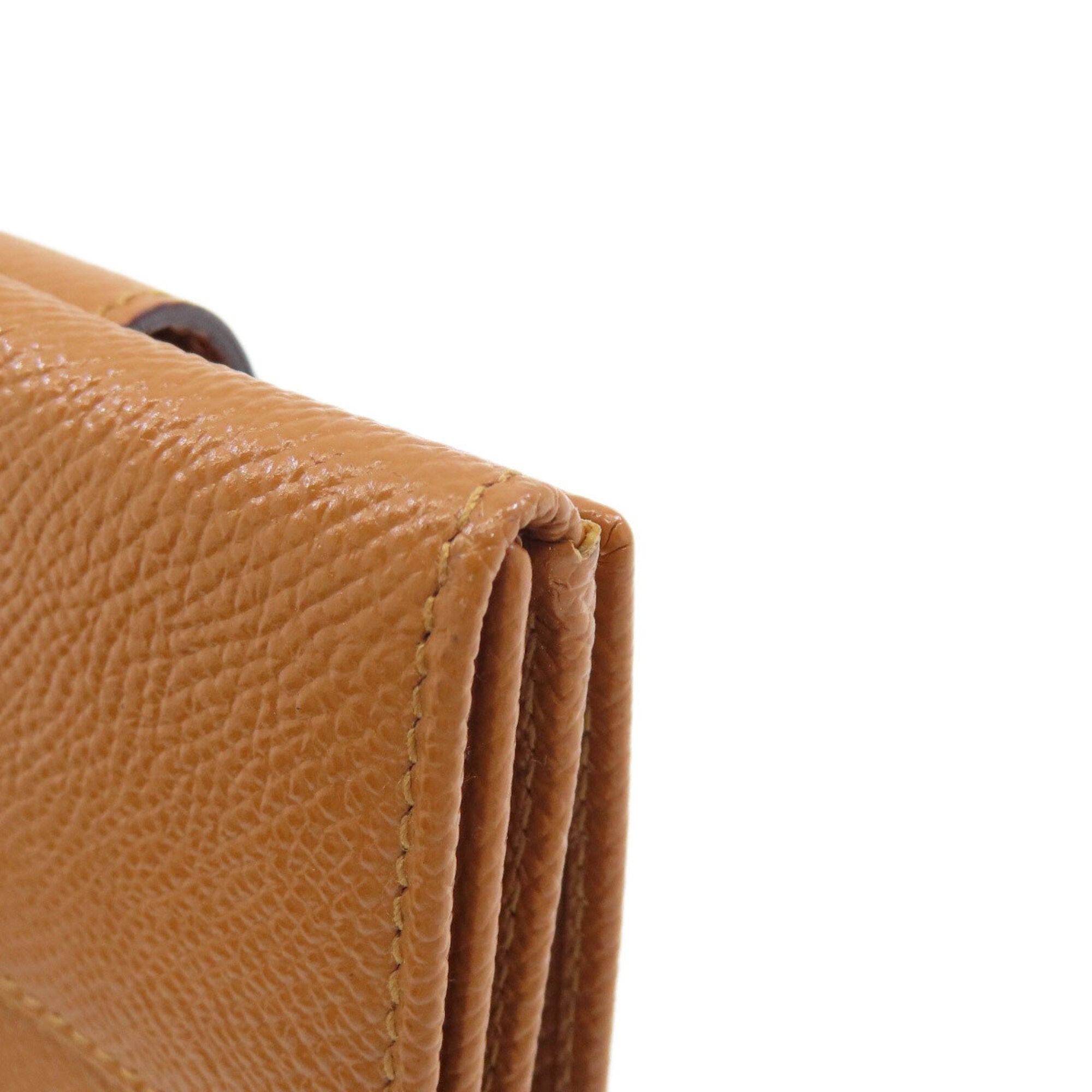 Bvlgari Brown Leather Wallet (Bi-Fold) (Pre-Owned)