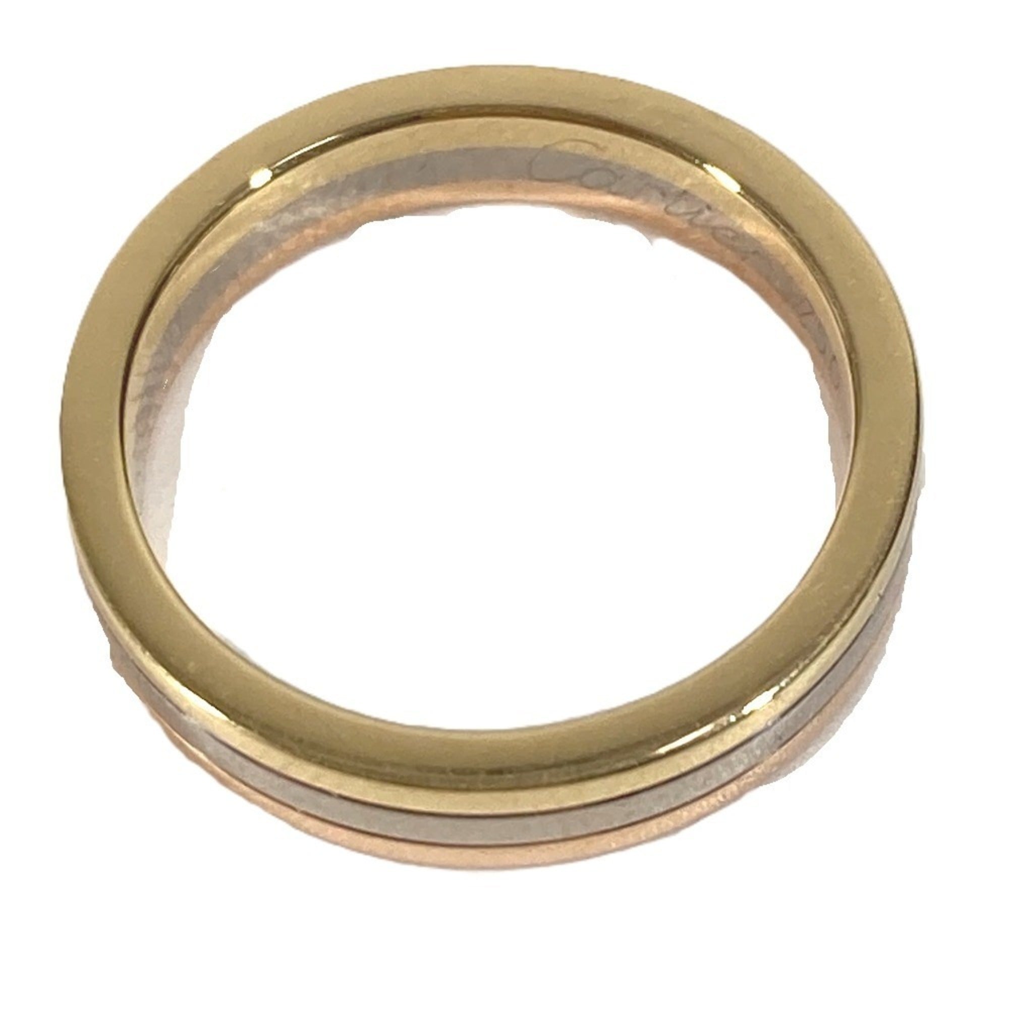 Cartier Trinity Gold Silver Pink Gold Yellow Gold (18K) Pink Gold (18K) White Gold (18K) Band Ring (Pre-Owned)