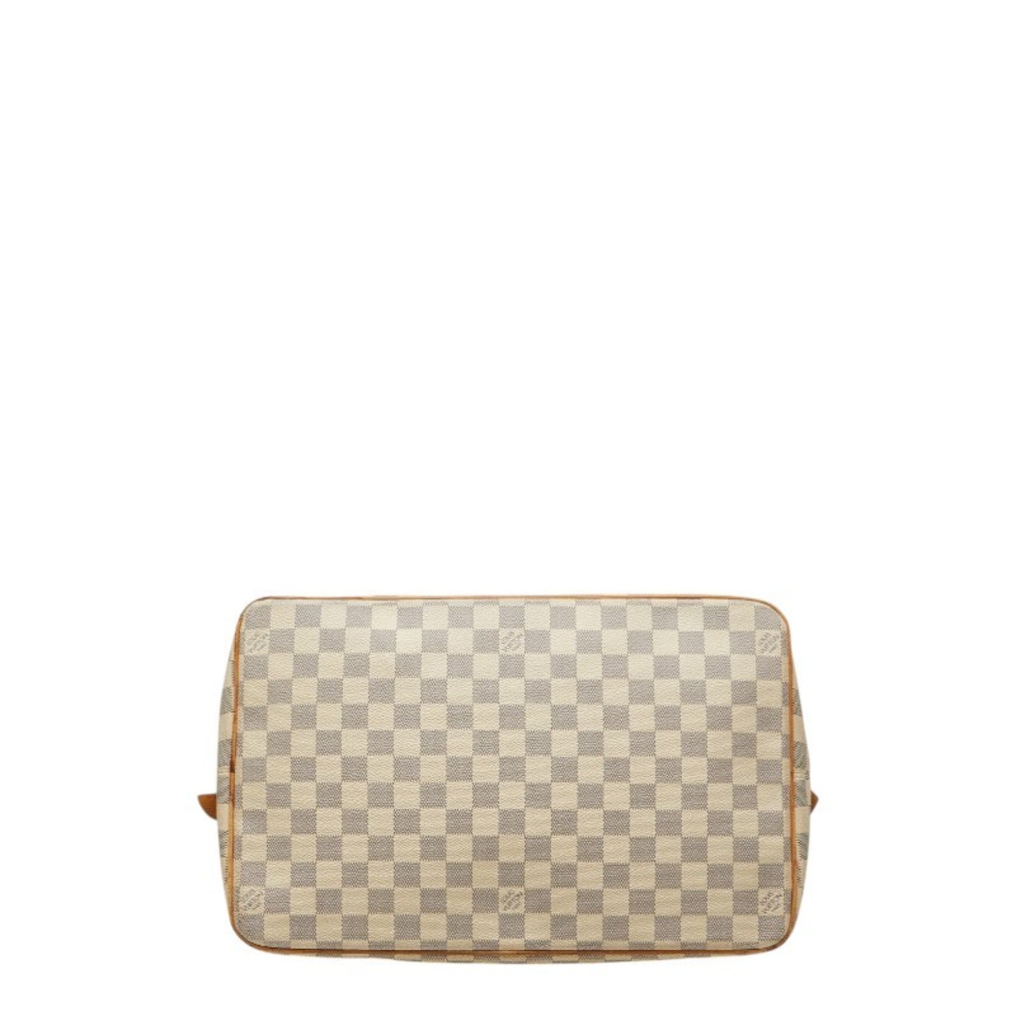 Louis Vuitton White Pvc Leather Tote Bag (Pre-Owned)
