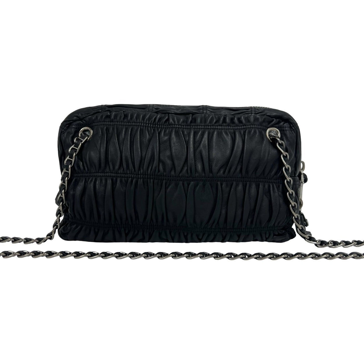 Prada Black Leather Shoulder Bag (Pre-Owned)