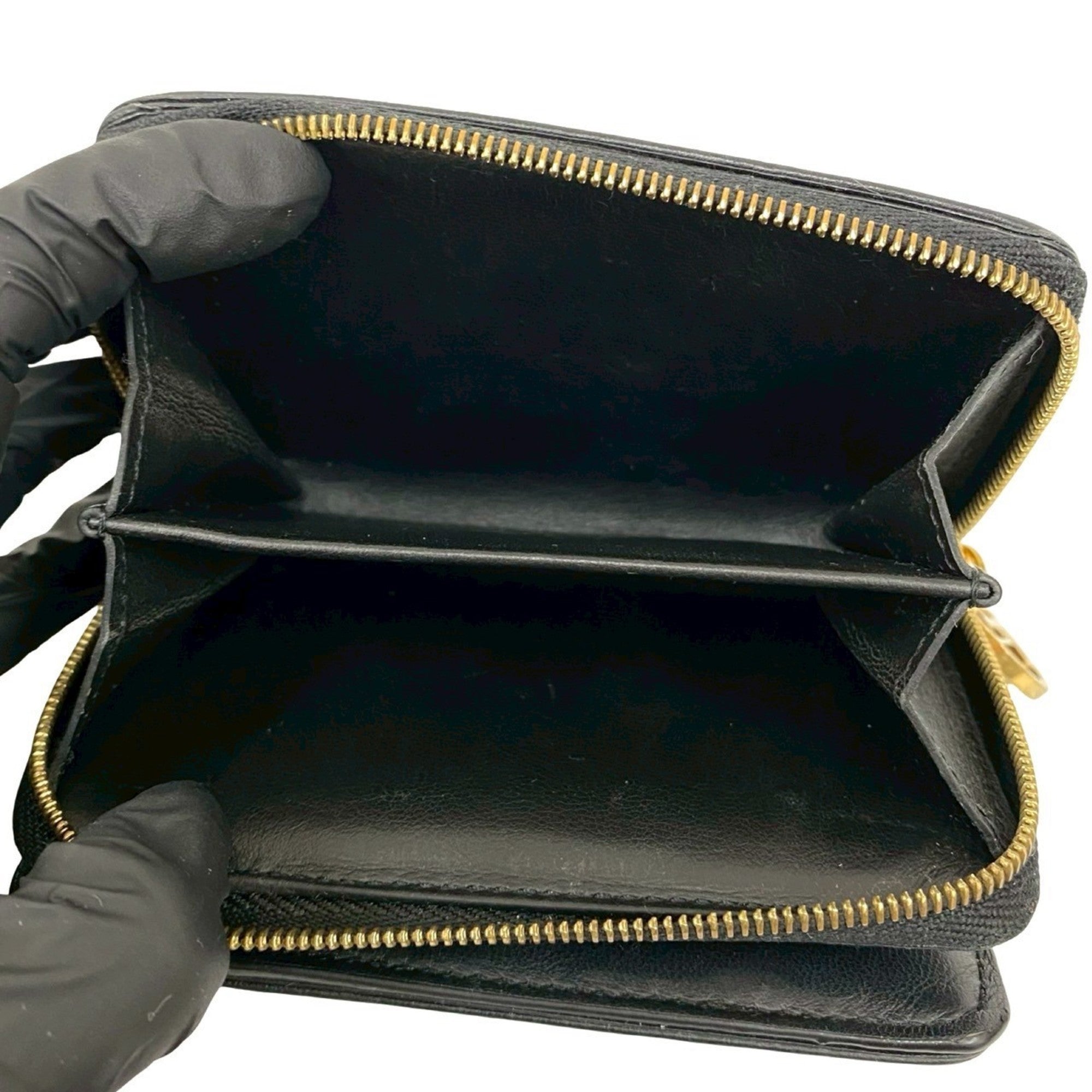 Louis Vuitton Black Leather Wallet (Bi-Fold) (Pre-Owned)