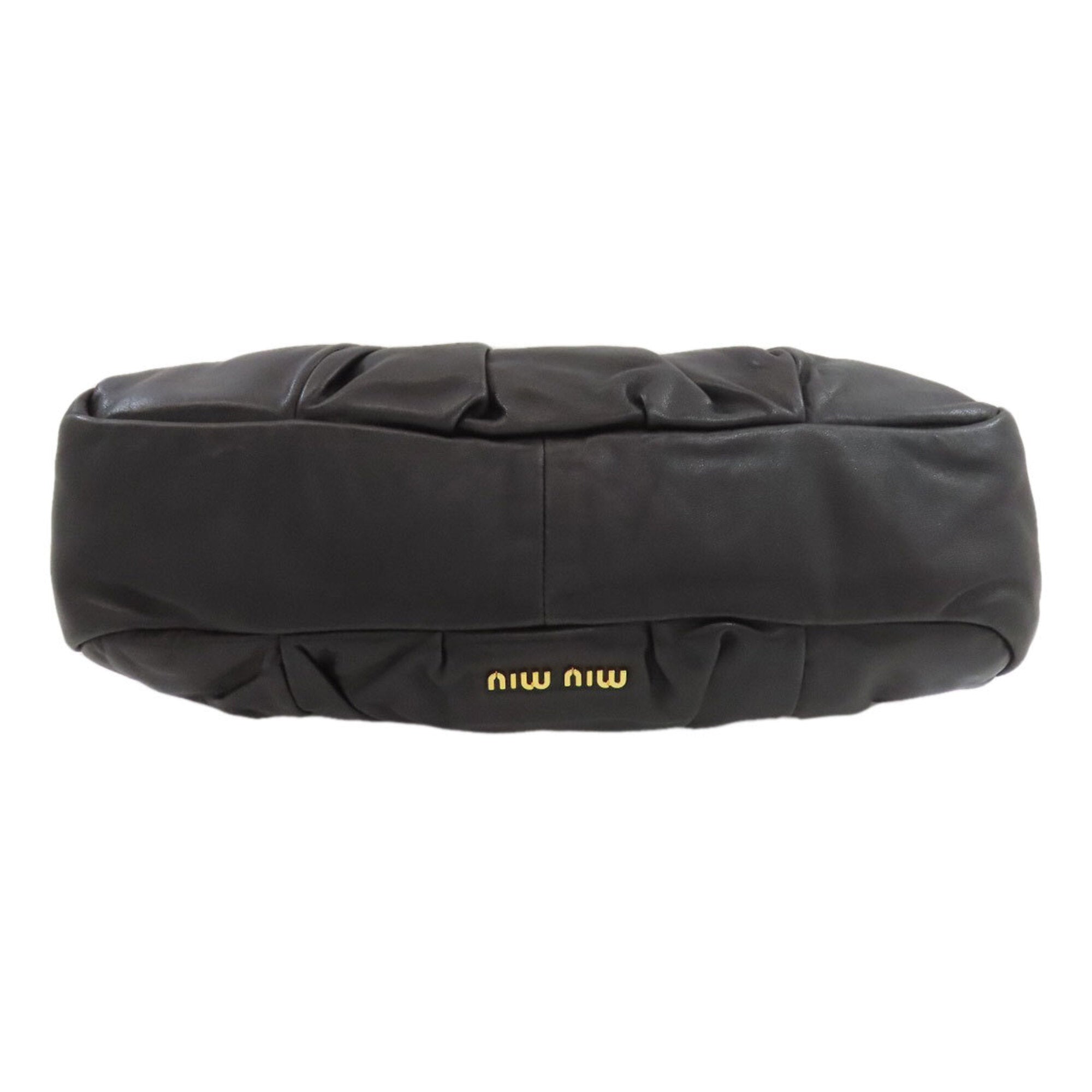 Miu Miu Black Leather Shoulder Bag (Pre-Owned)