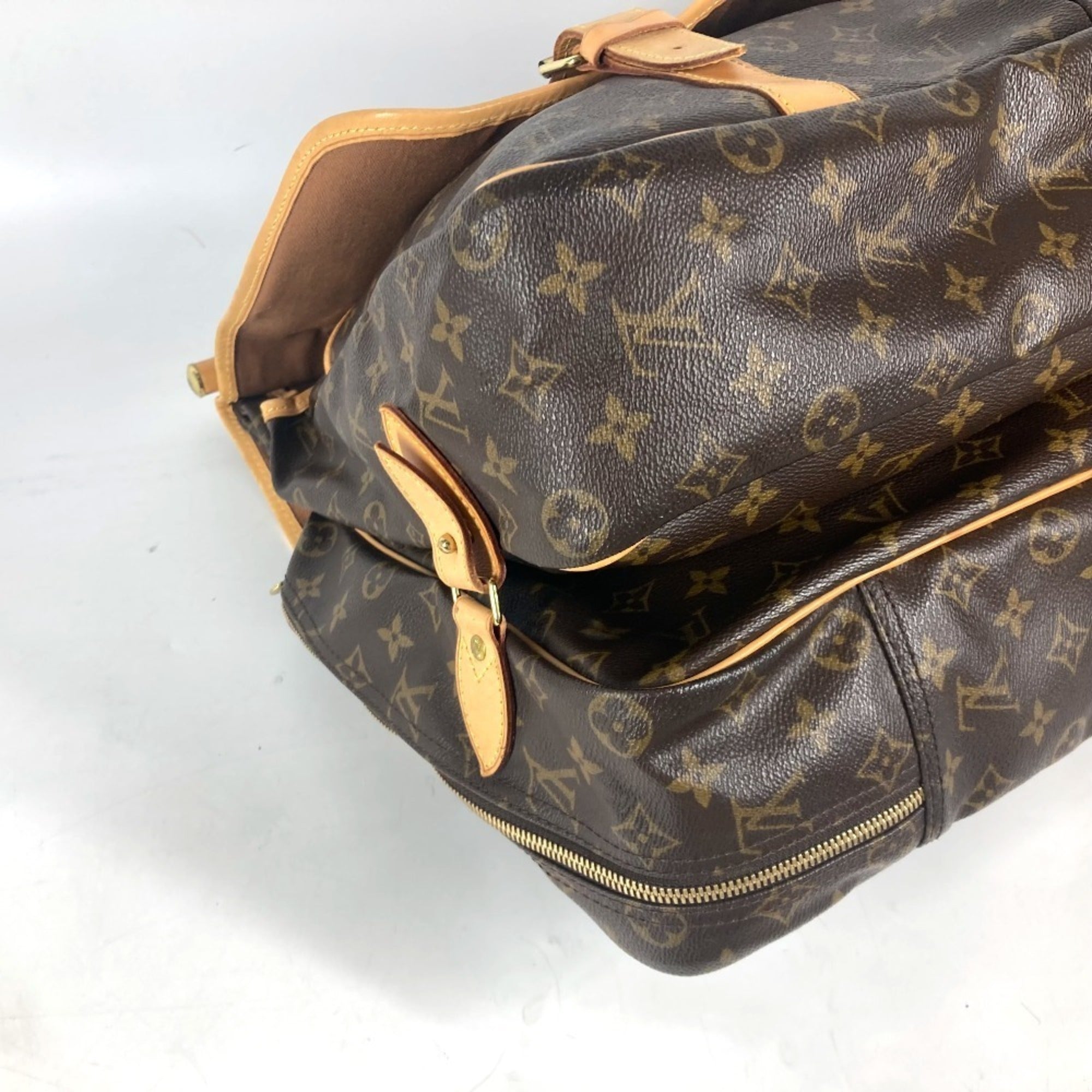 Louis Vuitton Brown Monogram Monogram Boston Bag Handbag Shoulder Bag (Pre-Owned)
