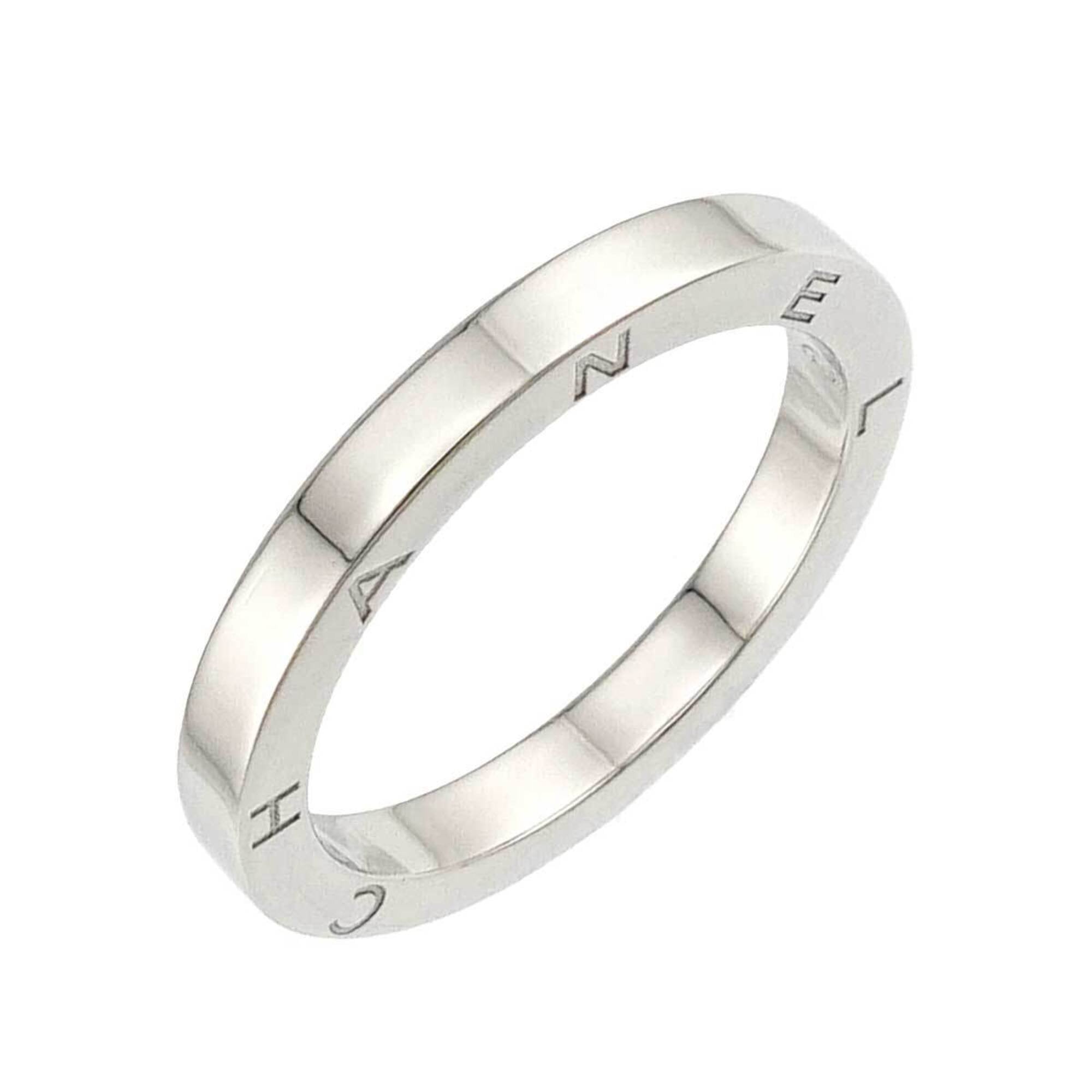 Chanel Platinum 950 Band Ring (Pre-Owned)