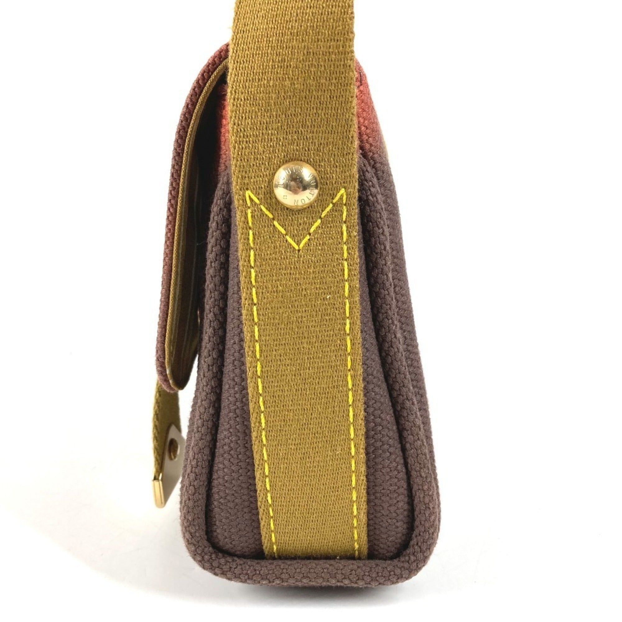Louis Vuitton Brown Canvas Shoulder Bag (Pre-Owned)