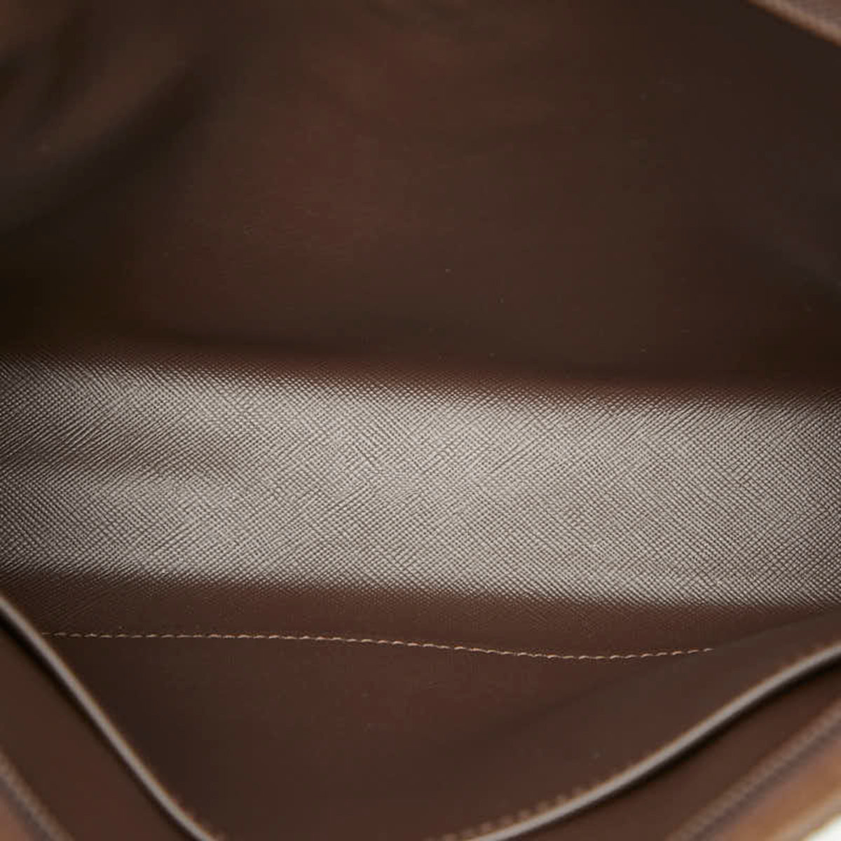 Burberry Khaki Brown Canvas Leather Clutch Bag (Pre-Owned)