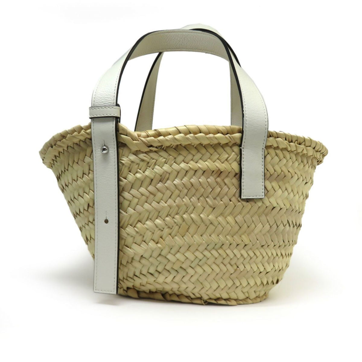 Loewe White Basket Tote Bag (Pre-Owned)