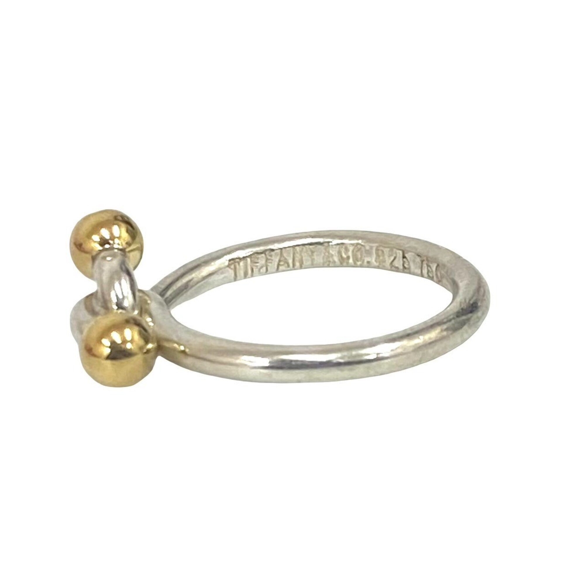 Tiffany Gold Silver Gold (18K) Silver 925 Band Ring (Pre-Owned)