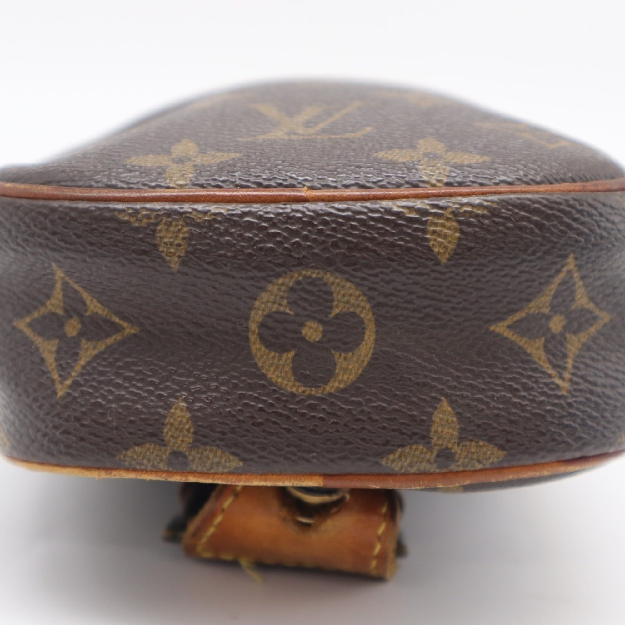 Louis Vuitton Monogram Brown Coated Canvas Leather Pochette Shoulder Bag (Pre-Owned)