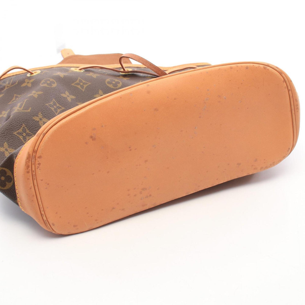 Louis Vuitton Brown Coated Canvas Leather Backpack Handbag (Pre-Owned)