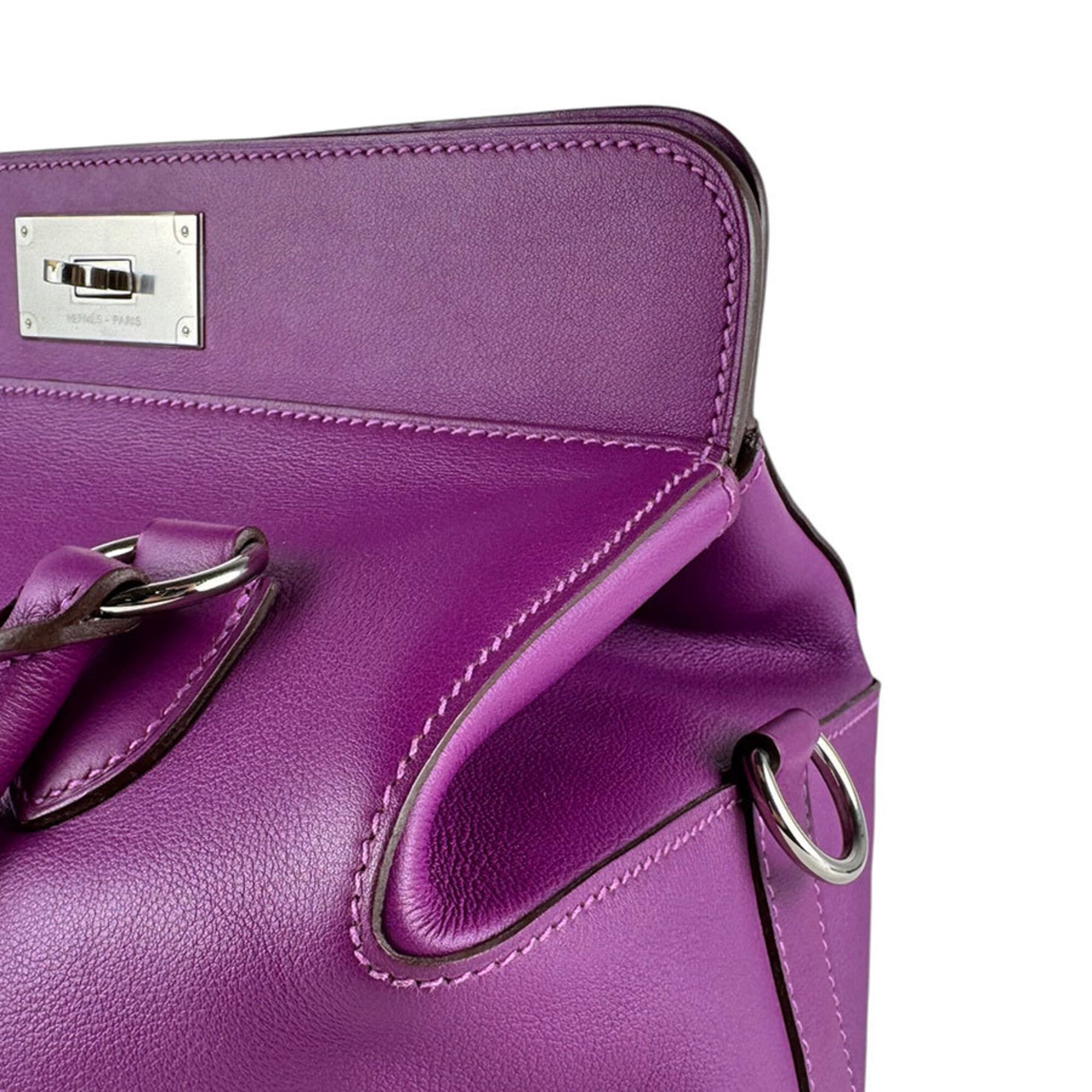 Hermes Anemone Swift Leather Handbag Shoulder Bag (Pre-Owned)