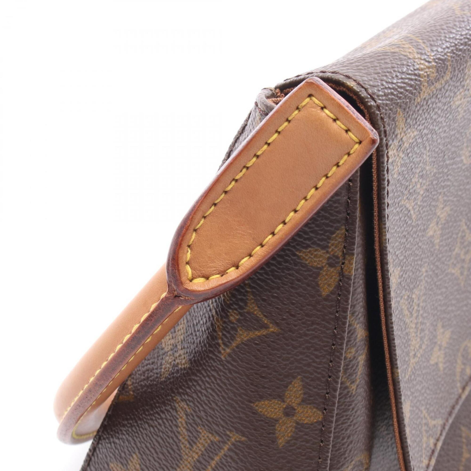 Louis Vuitton Brown Coated Canvas Pvc Monogram Leather Handbag (Pre-Owned)