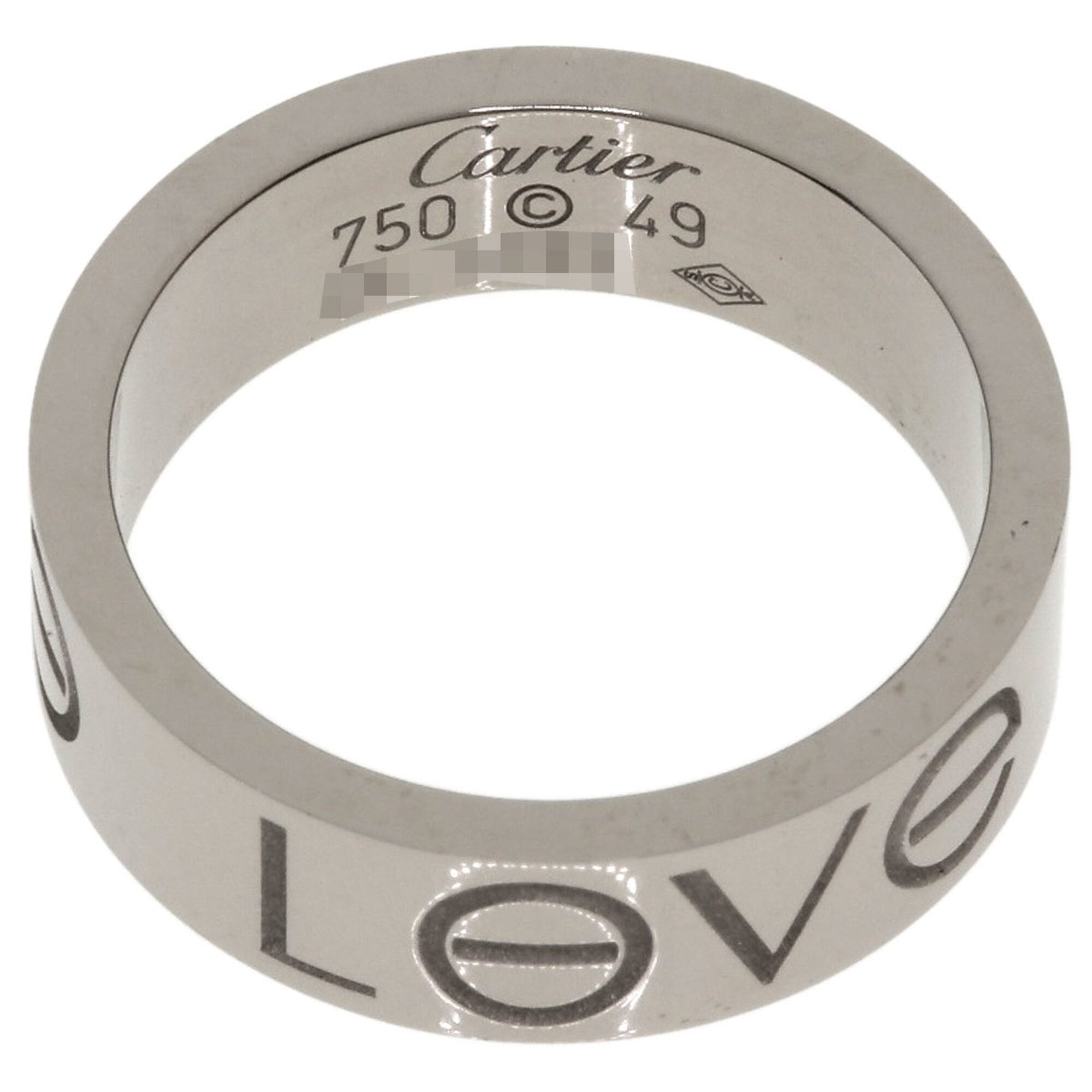 Cartier Silver White Gold (18K) Band Ring (Pre-Owned)