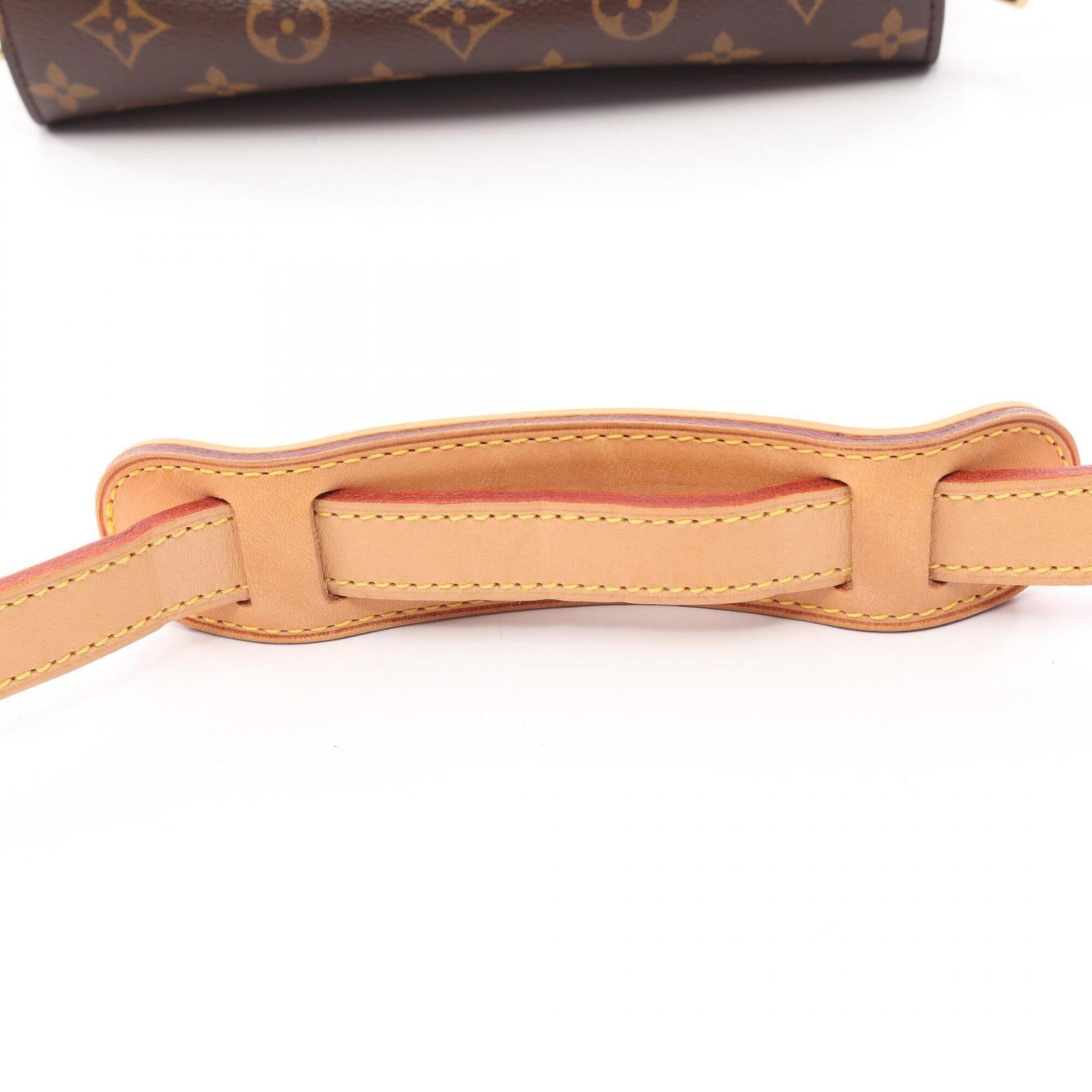 Louis Vuitton Brown Monogram Leather Coated Canvas Handbag Shoulder Bag (Pre-Owned)