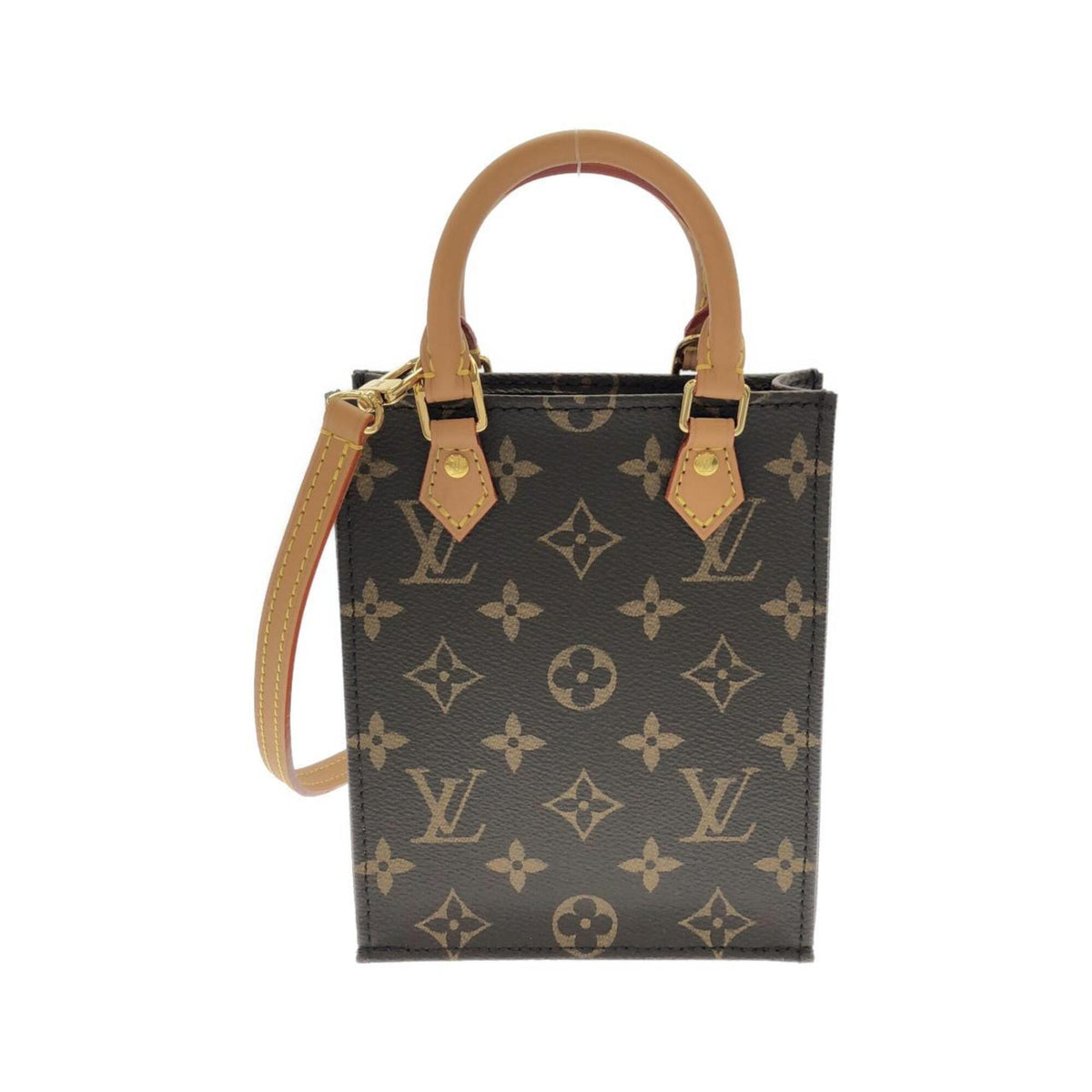 Louis Vuitton Marron Monogram Coated Canvas Handbag (Pre-Owned)