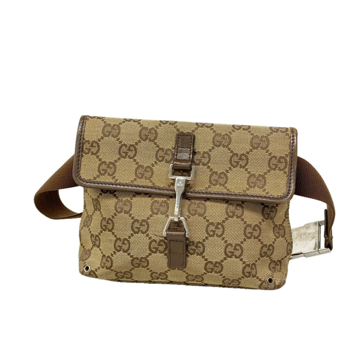 Gucci Brown Canvas Fanny Pack (Pre-Owned)