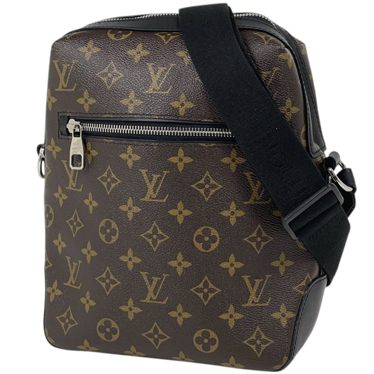 Louis Vuitton Monogram Macassar Black Brown Noir Shoulder Bag (Pre-Owned)