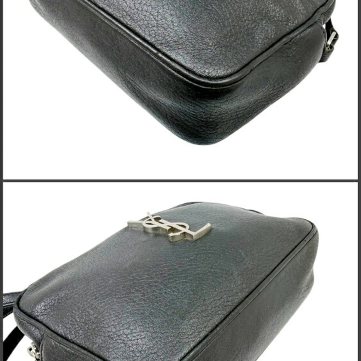 Saint Laurent Black Leather Shoulder Bag (Pre-Owned)