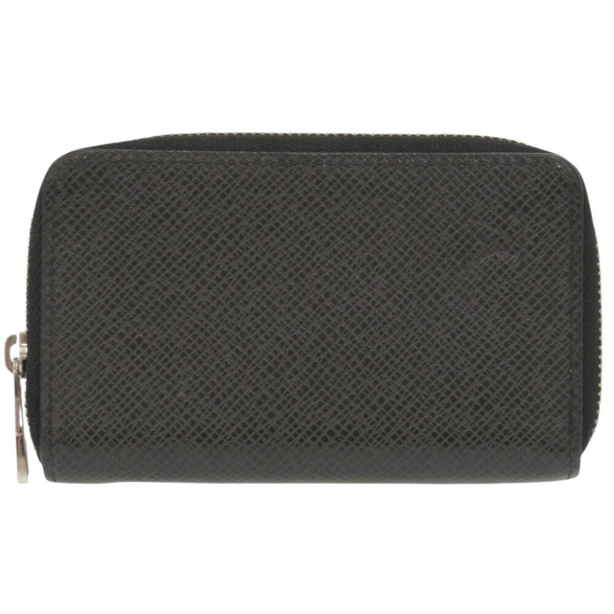 Louis Vuitton Black Taiga Leather Coin Purse/Coin Case (Pre-Owned)