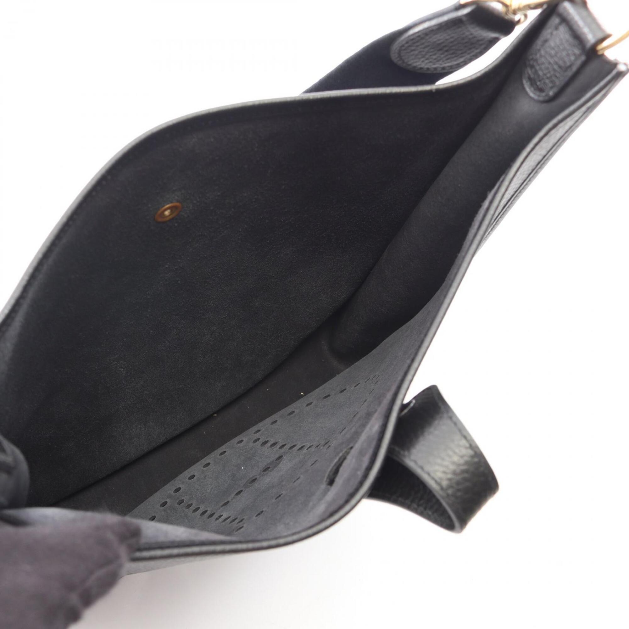 Hermes Black Ardennes Leather Handbag Shoulder Bag (Pre-Owned)