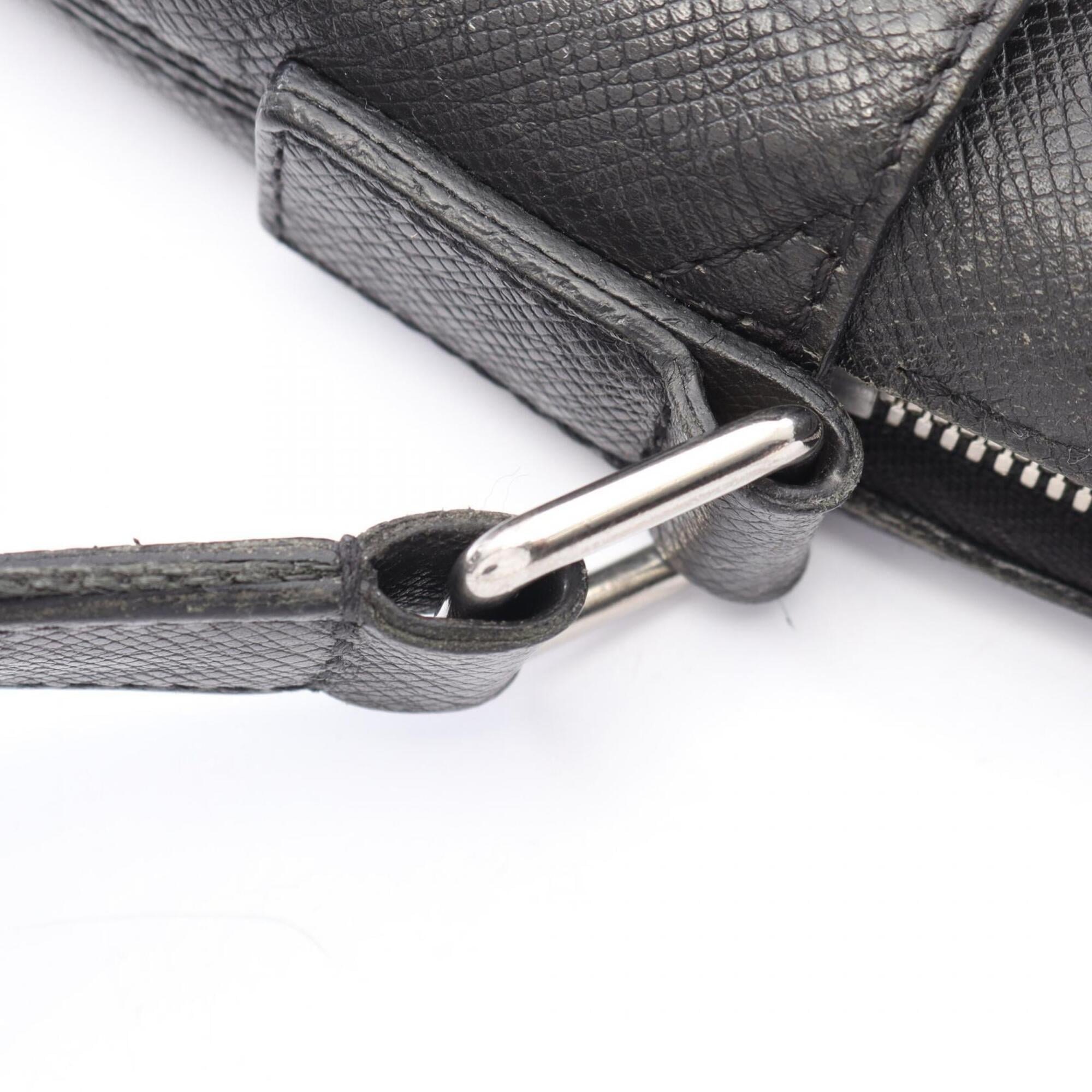Louis Vuitton Ardoise Black Taiga Leather Shoulder Bag (Pre-Owned)