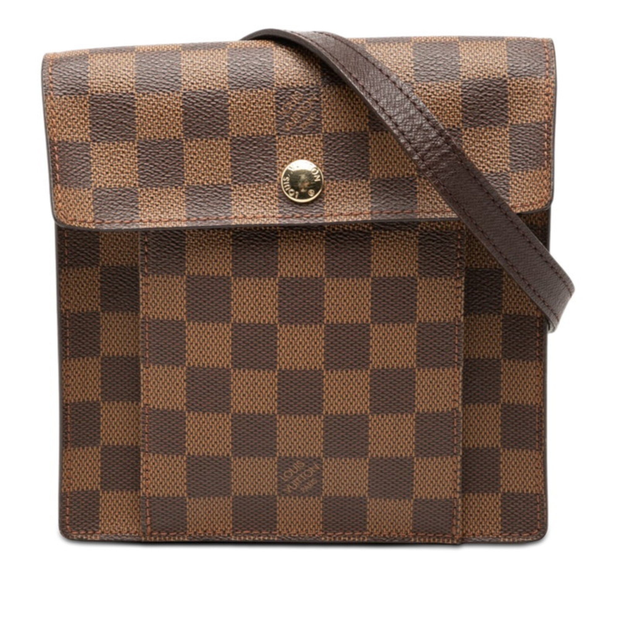 Louis Vuitton Brown Pvc Leather Shoulder Bag (Pre-Owned)