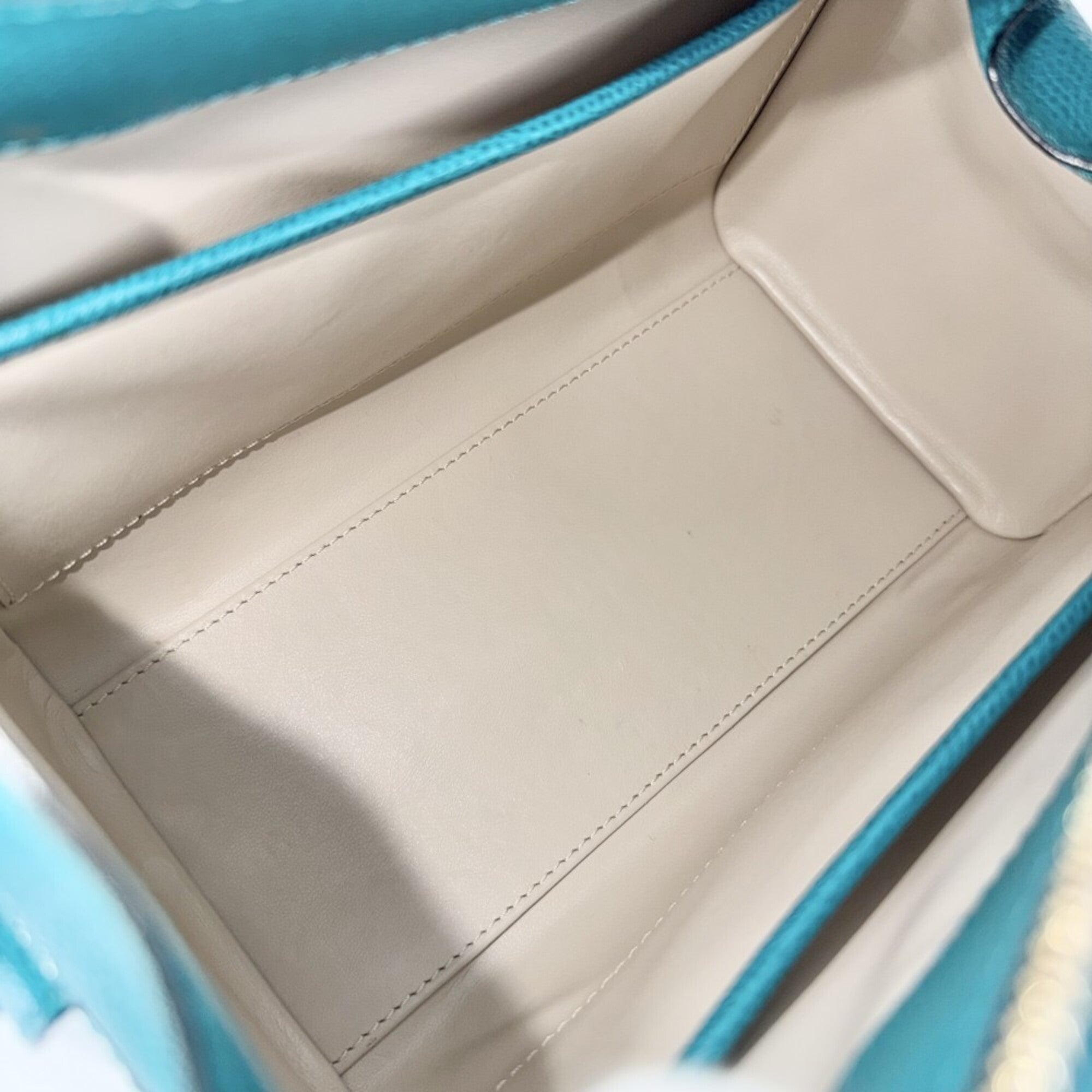 Valextra Green Leather Handbag (Pre-Owned)
