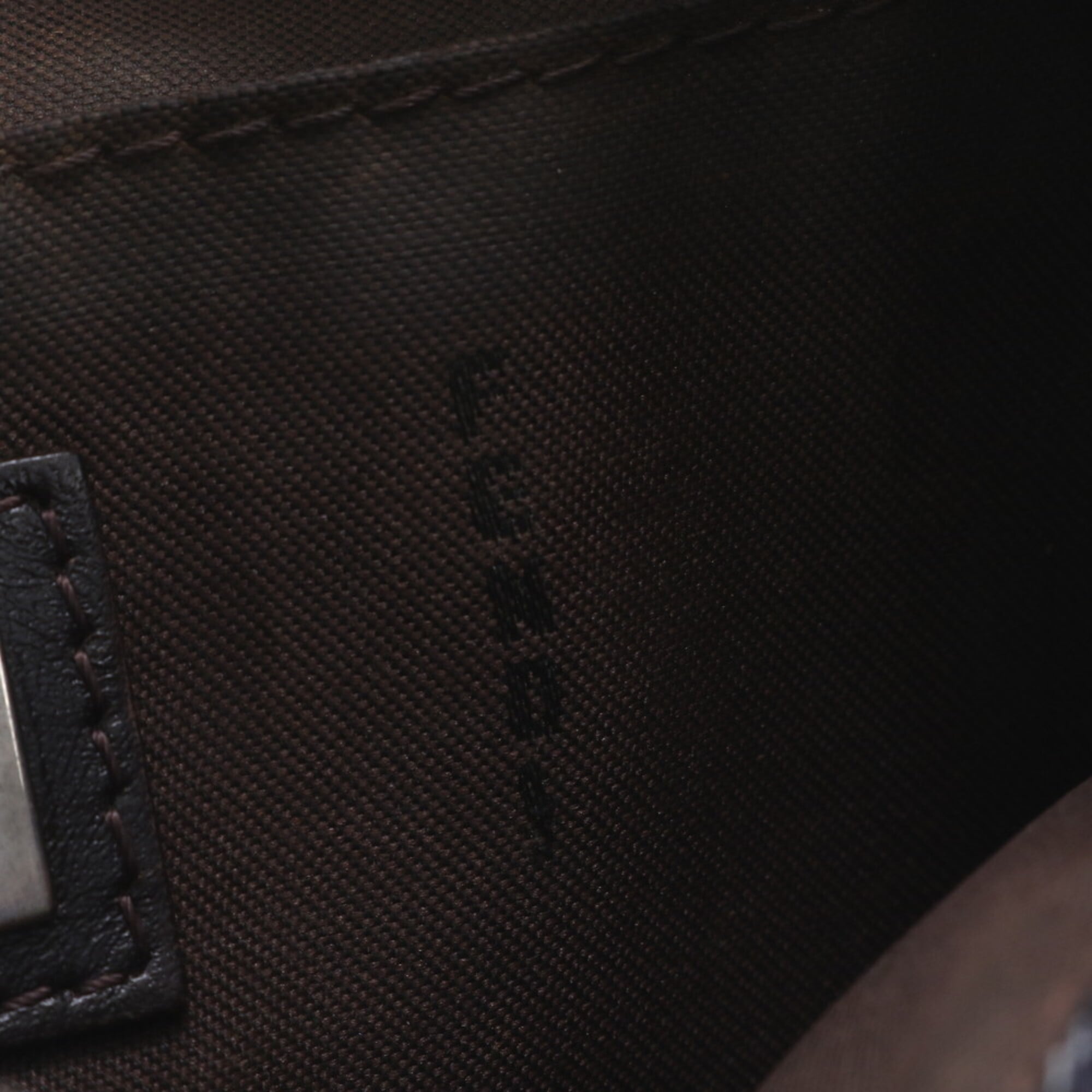 Fendi Blue Brown Leather Canvas Crossbody Bag Handbag Shoulder Bag Tote Bag (Pre-Owned)
