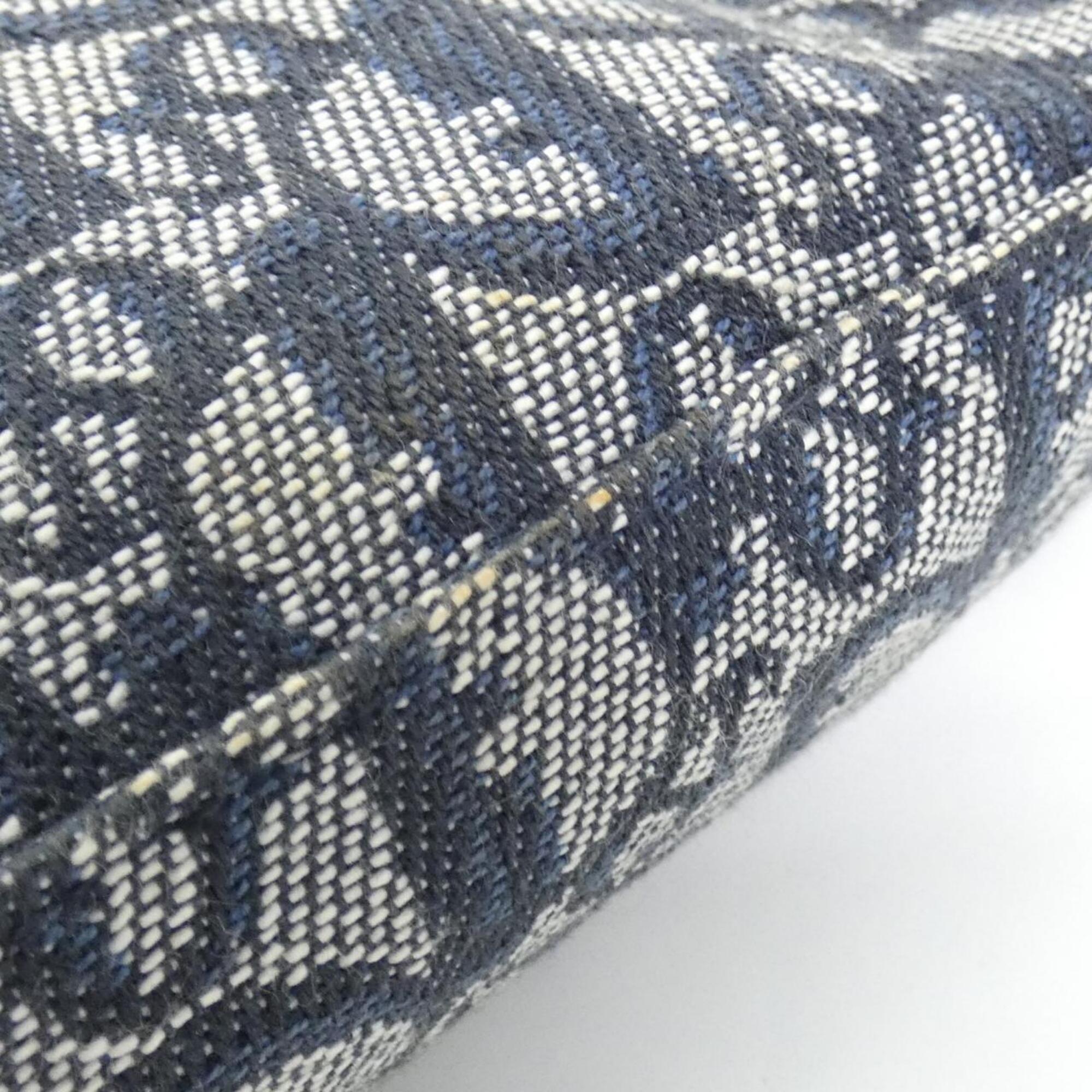 Christian Dior Blue Canvas Handbag Pouch (Pre-Owned)