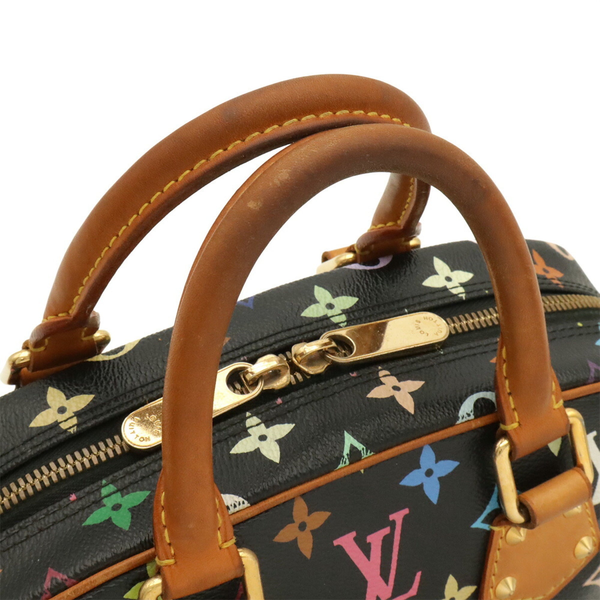 Louis Vuitton Black Monogram Multi-Color Noir Monogram Multicolore Handbag (Pre-Owned)