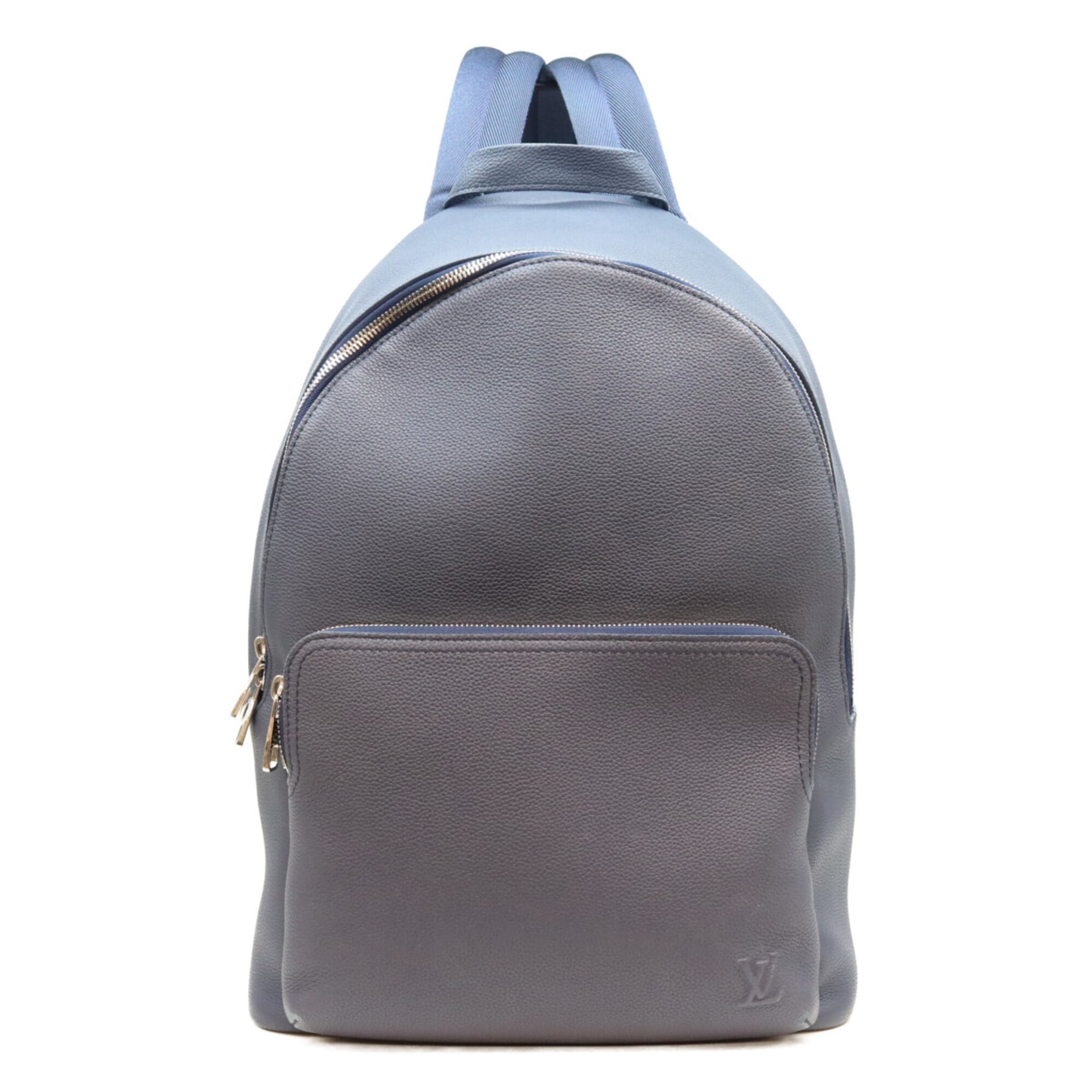 Louis Vuitton Navy Leather Backpack (Pre-Owned)
