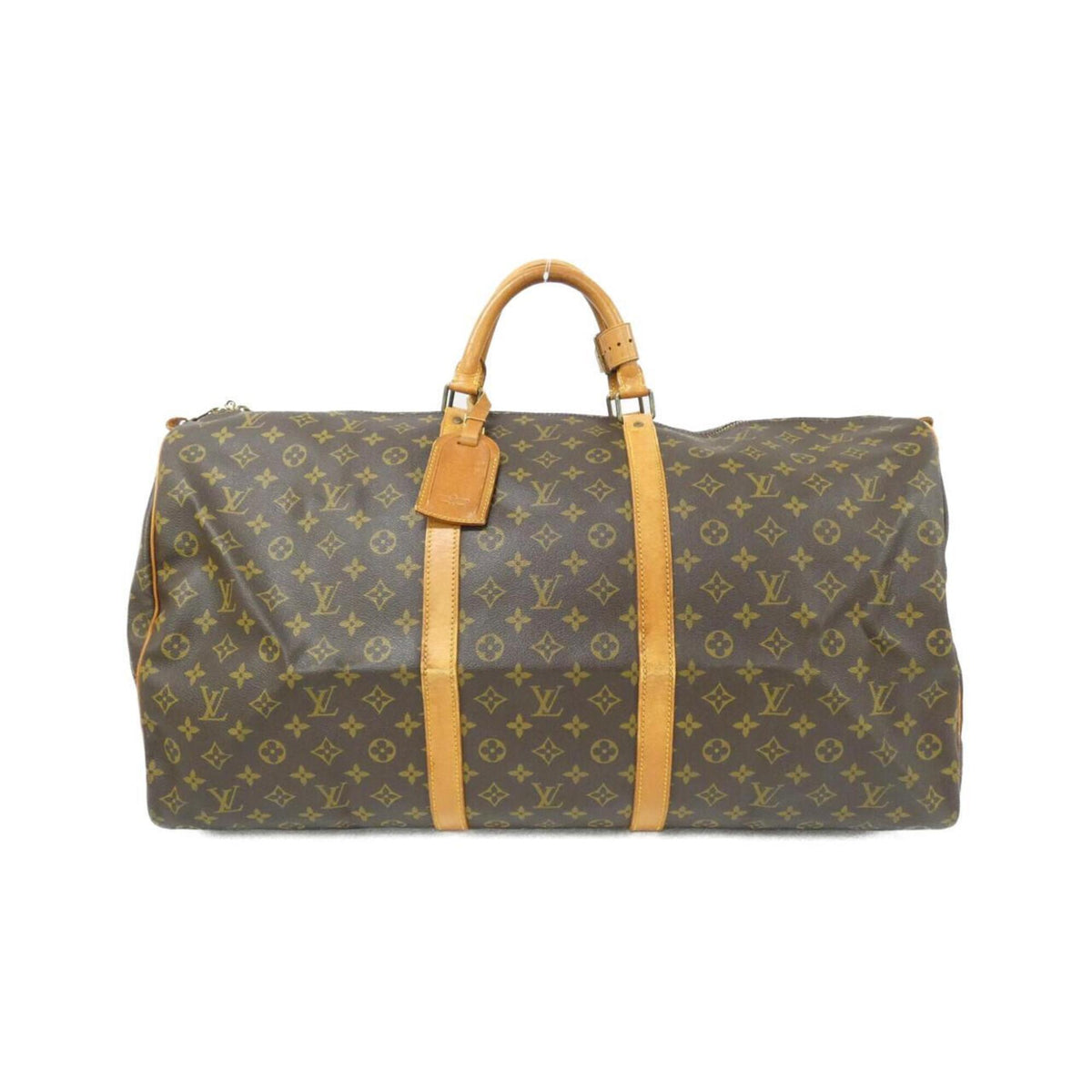 Louis Vuitton Monogram Marron Coated Canvas Boston Bag (Pre-Owned)