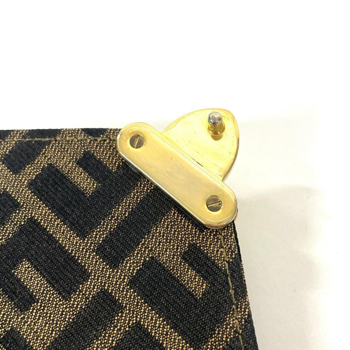 Fendi Brown Canvas Shoulder Bag (Pre-Owned)