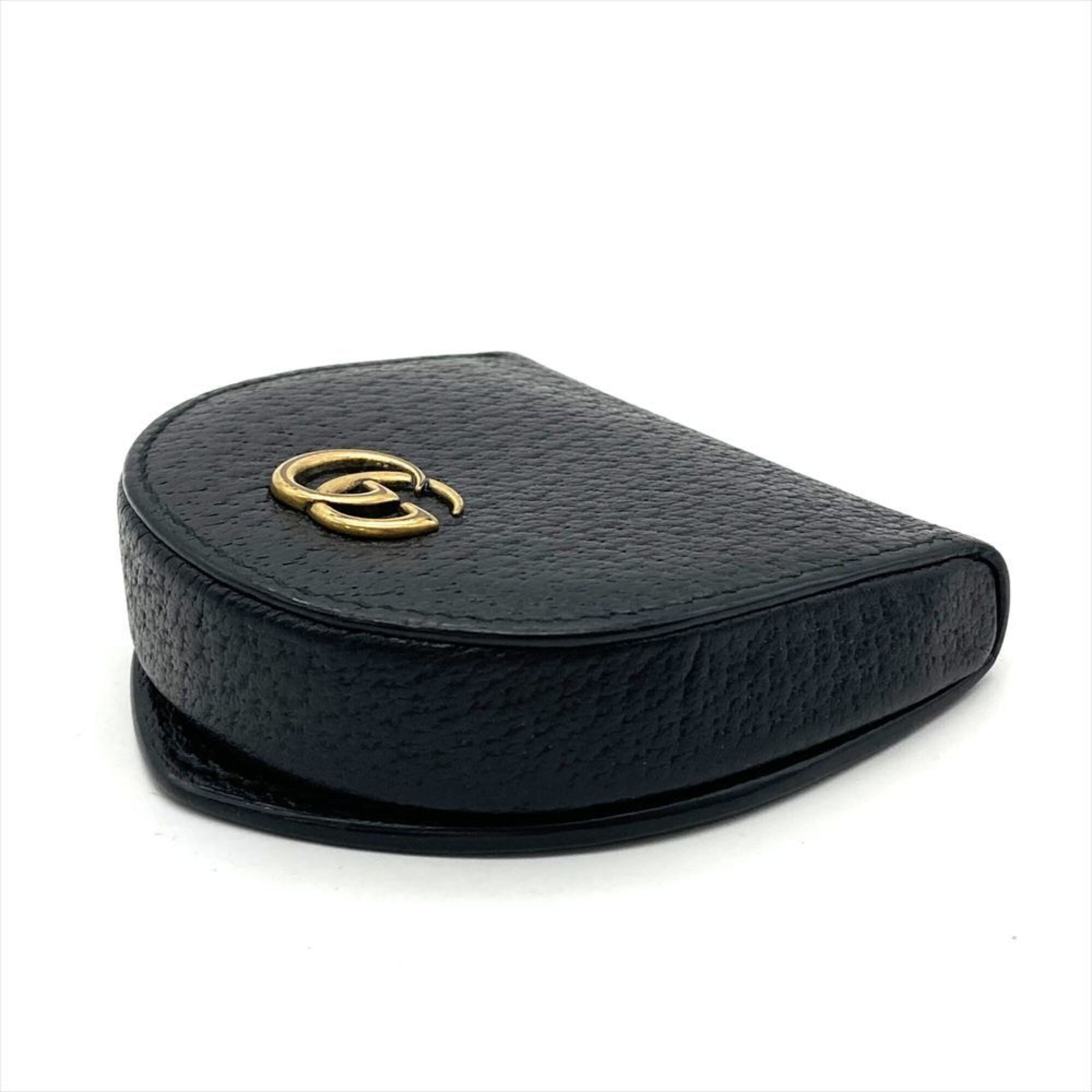 Gucci Black Leather Coin Purse/Coin Case (Pre-Owned)